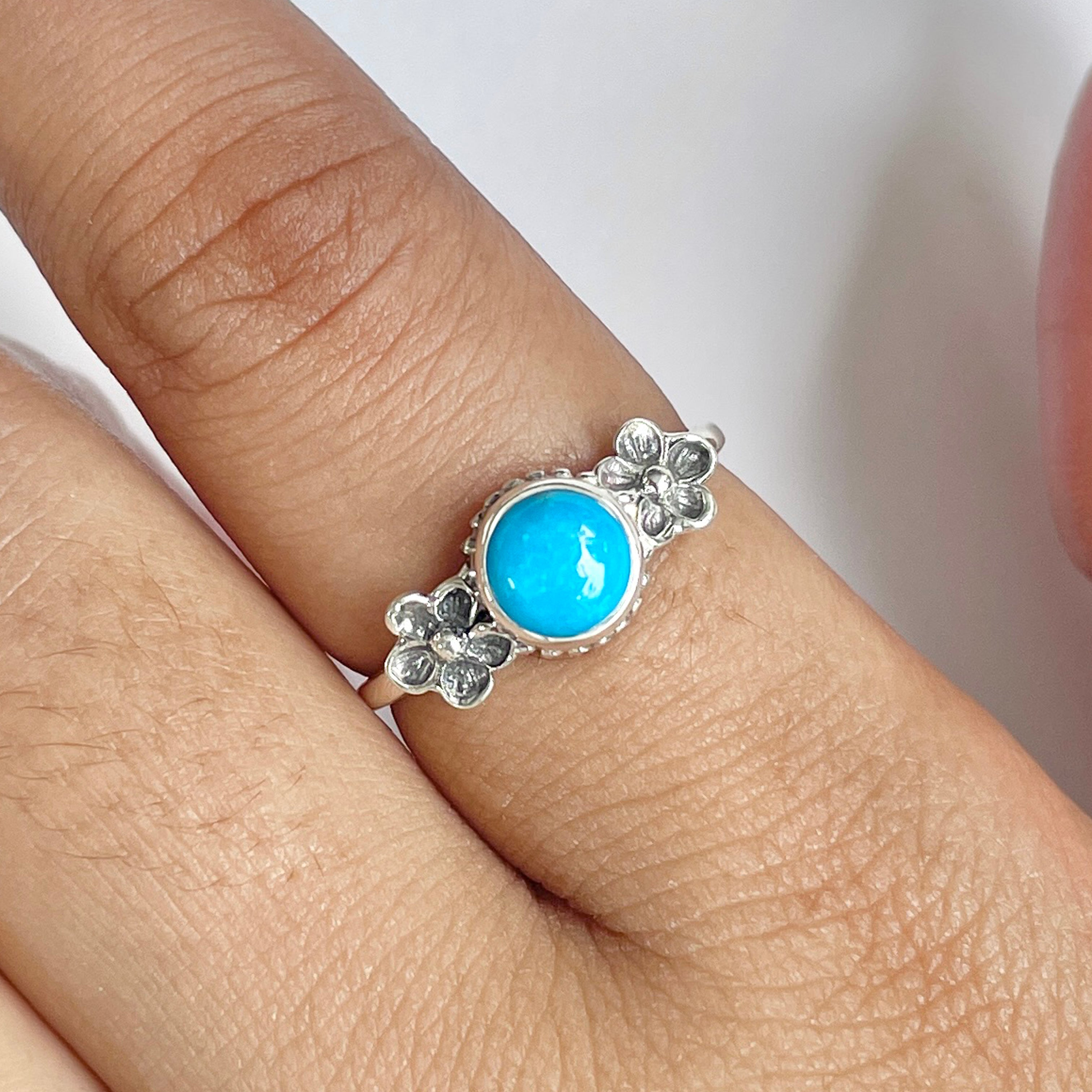 Turquoise Ring-(TRQ-RDR-80.)