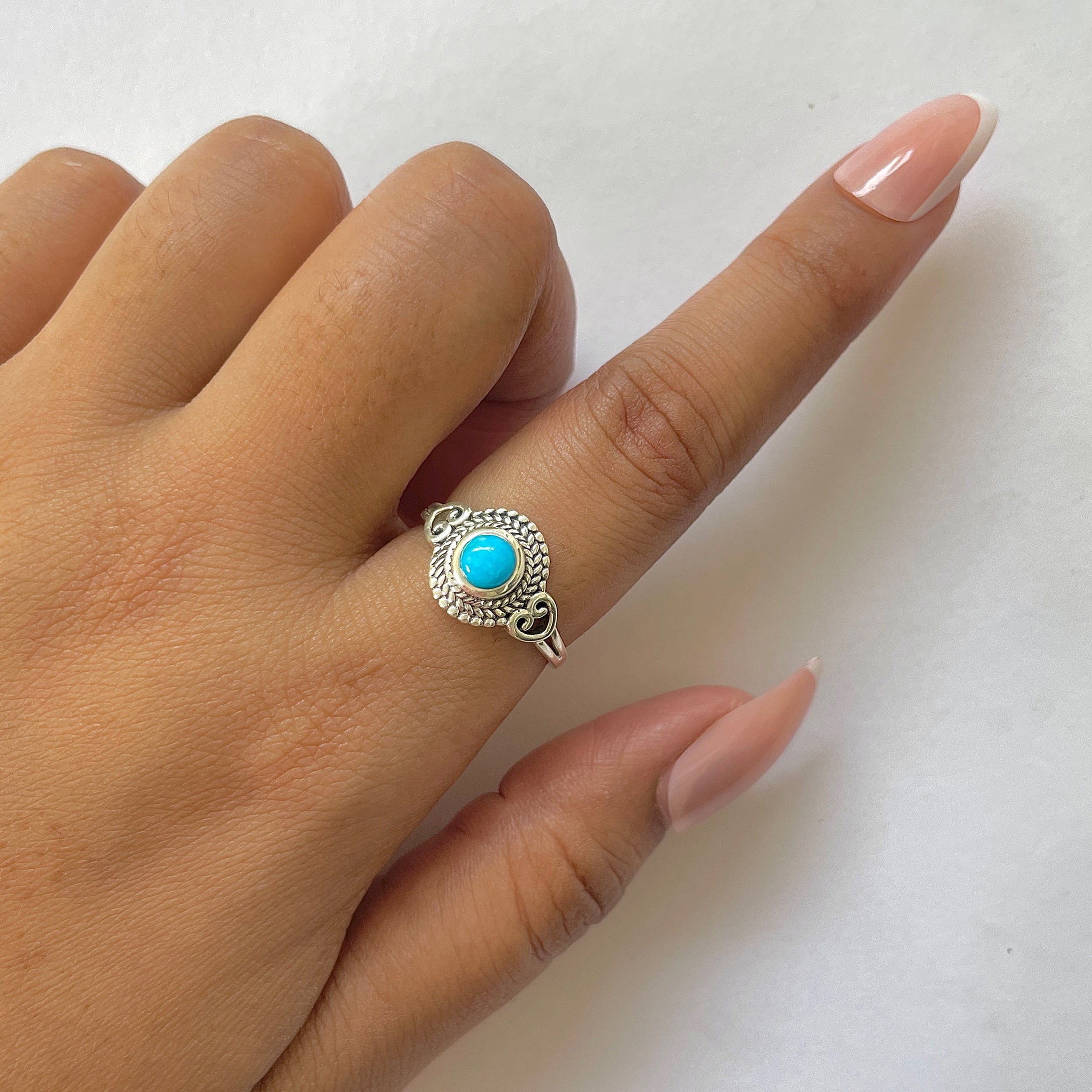 Turquoise Ring-(TRQ-RDR-825.)