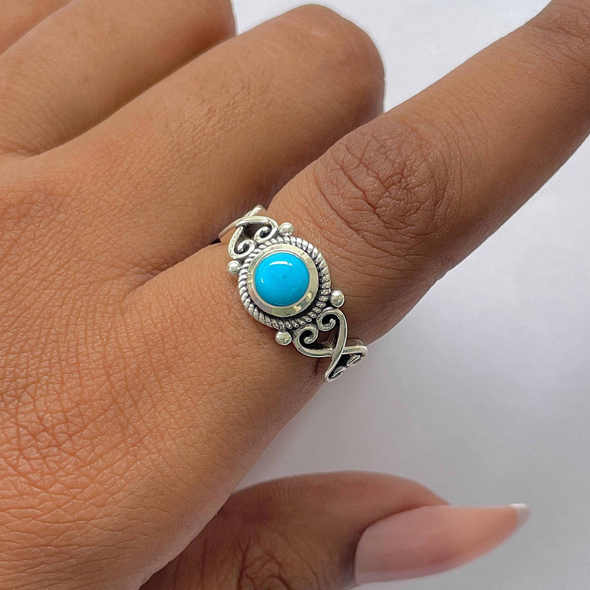 Turquoise Ring-(TRQ-RDR-828.)