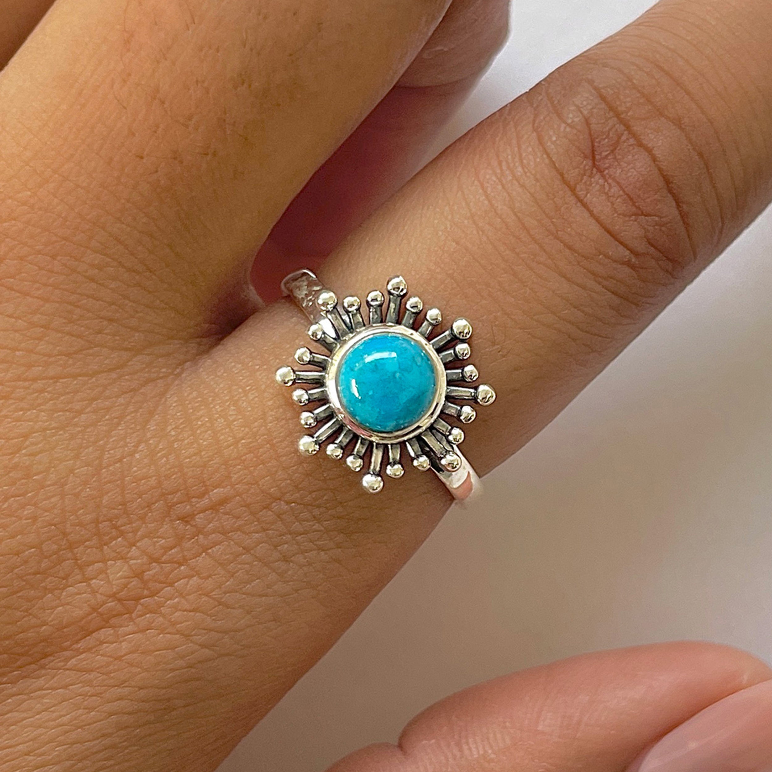 Turquoise Ring-(TRQ-RDR-842.)