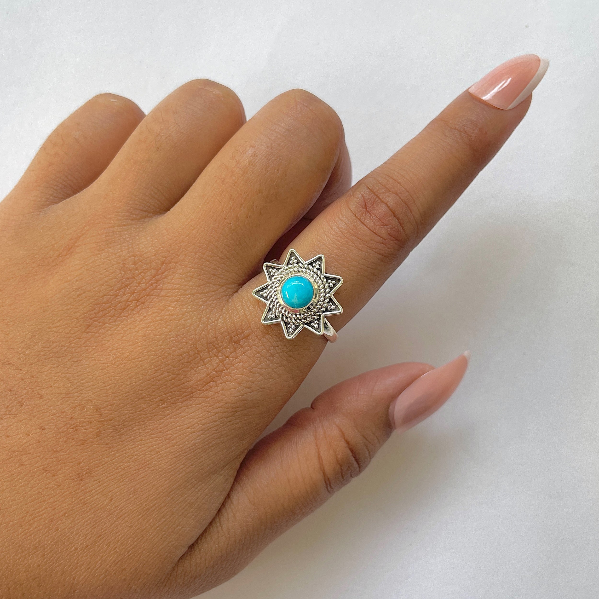 Turquoise Ring-(TRQ-RDR-849.)