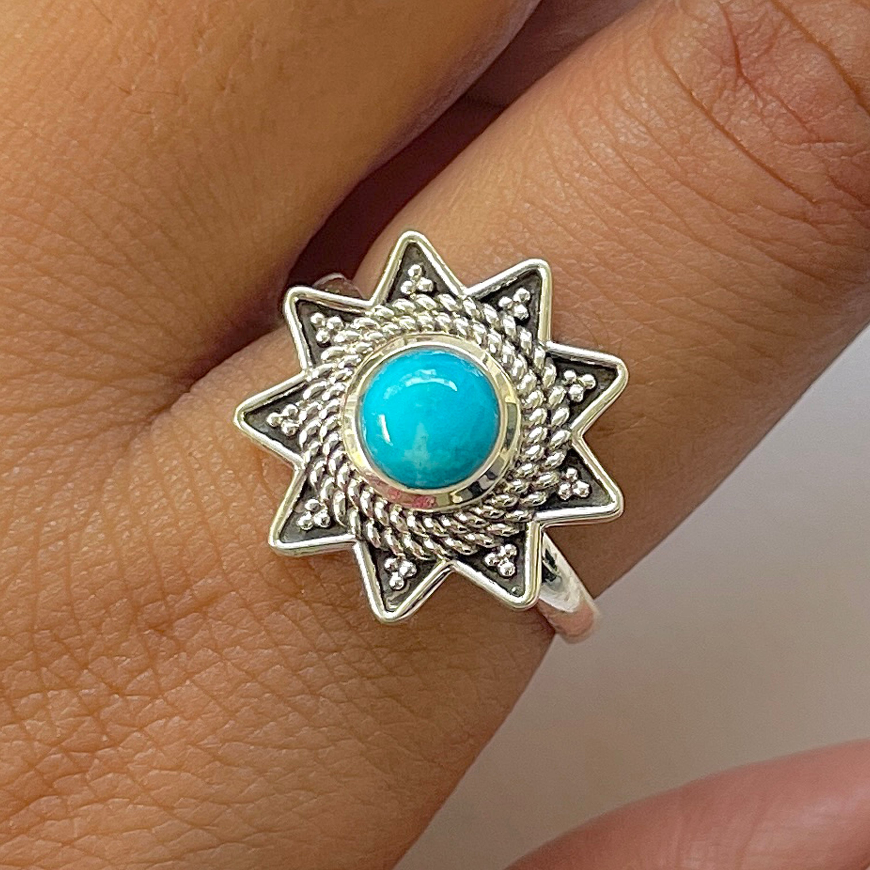 Turquoise Ring-(TRQ-RDR-849.)