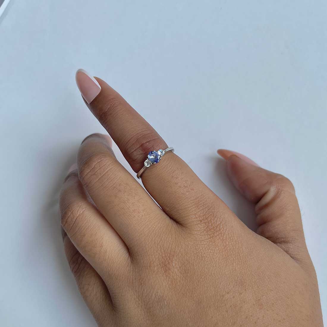 Tanzanite Ring-(TZN-RDR-2542.)