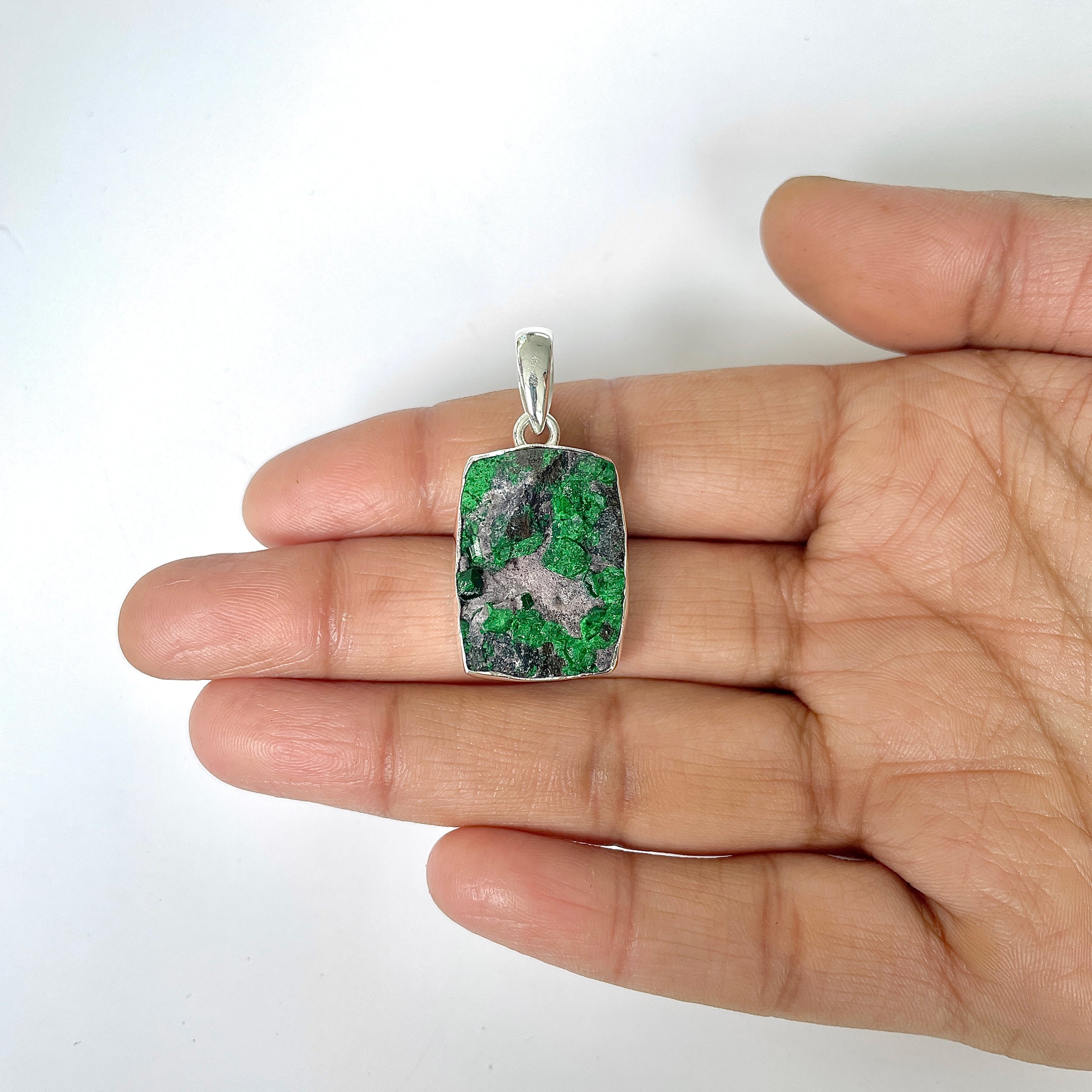 Uvarovite Pendant-(UVR-1-1)
