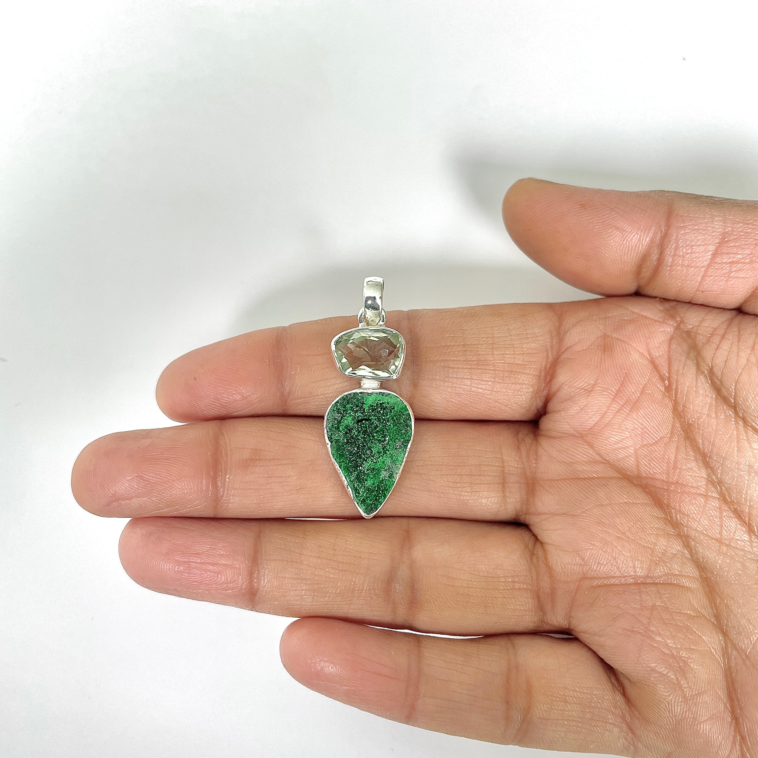 Uvarovite Pendant-(UVR-1-12)