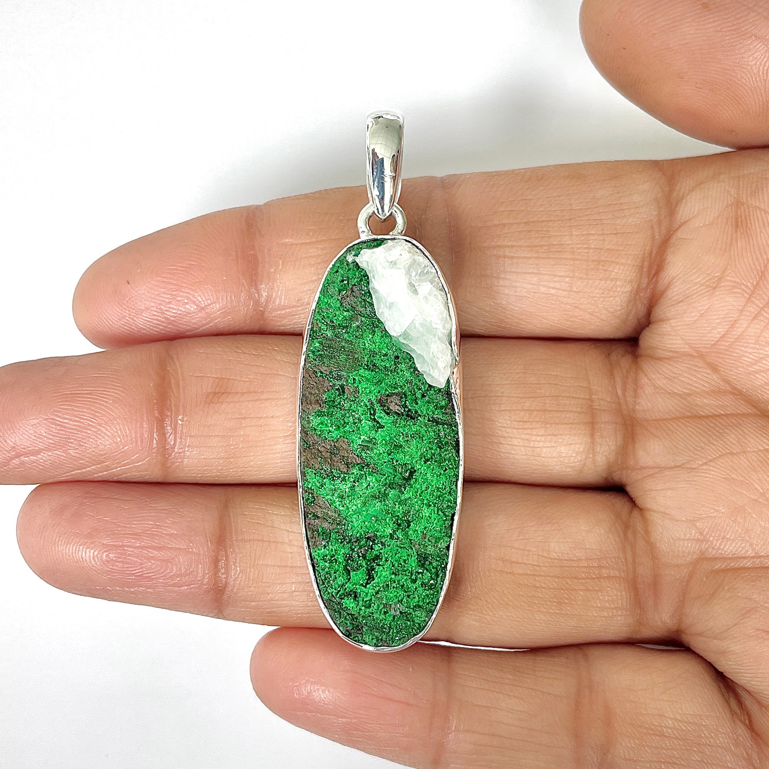 Uvarovite Pendant-(UVR-1-17)