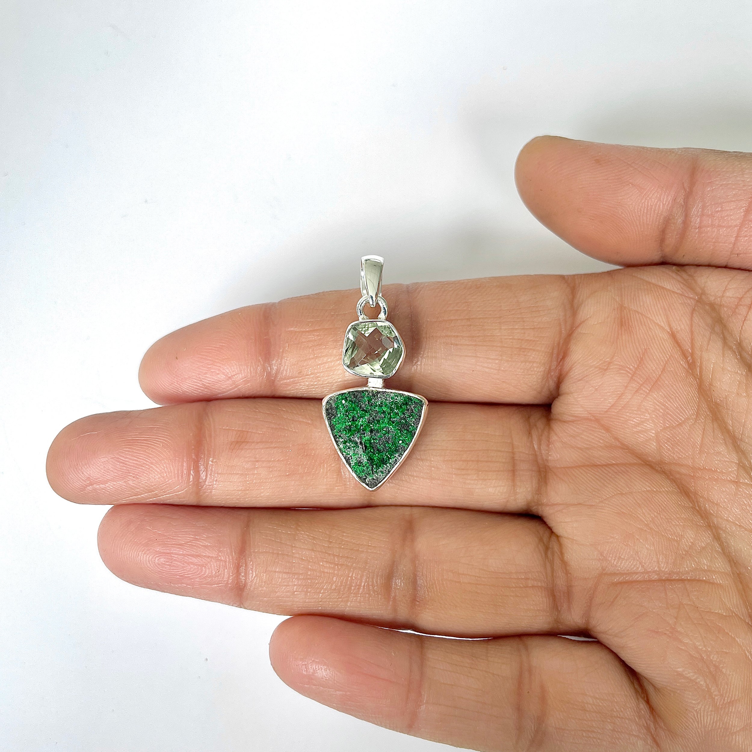 Uvarovite Pendant-(UVR-1-2)