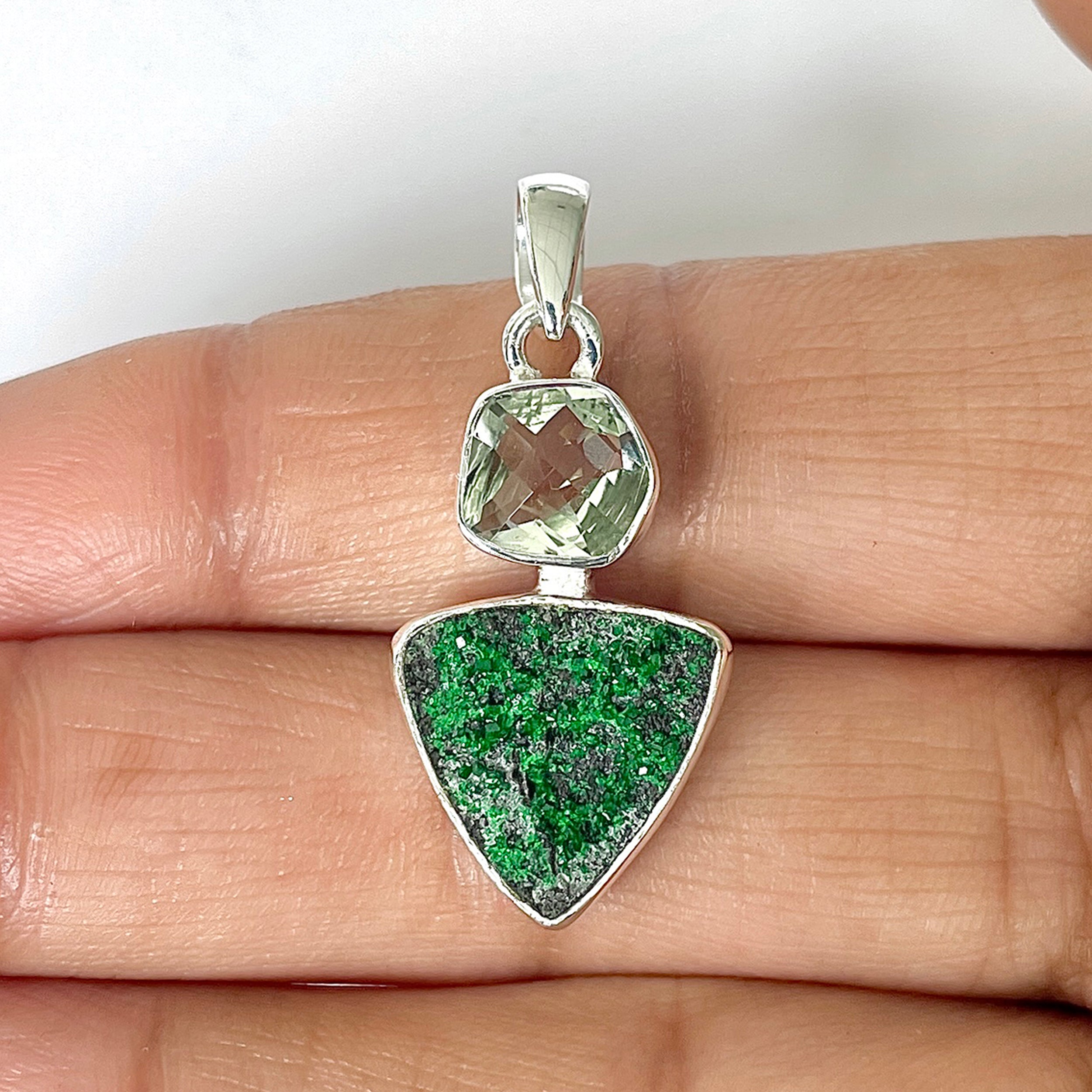 Uvarovite Pendant-(UVR-1-2)