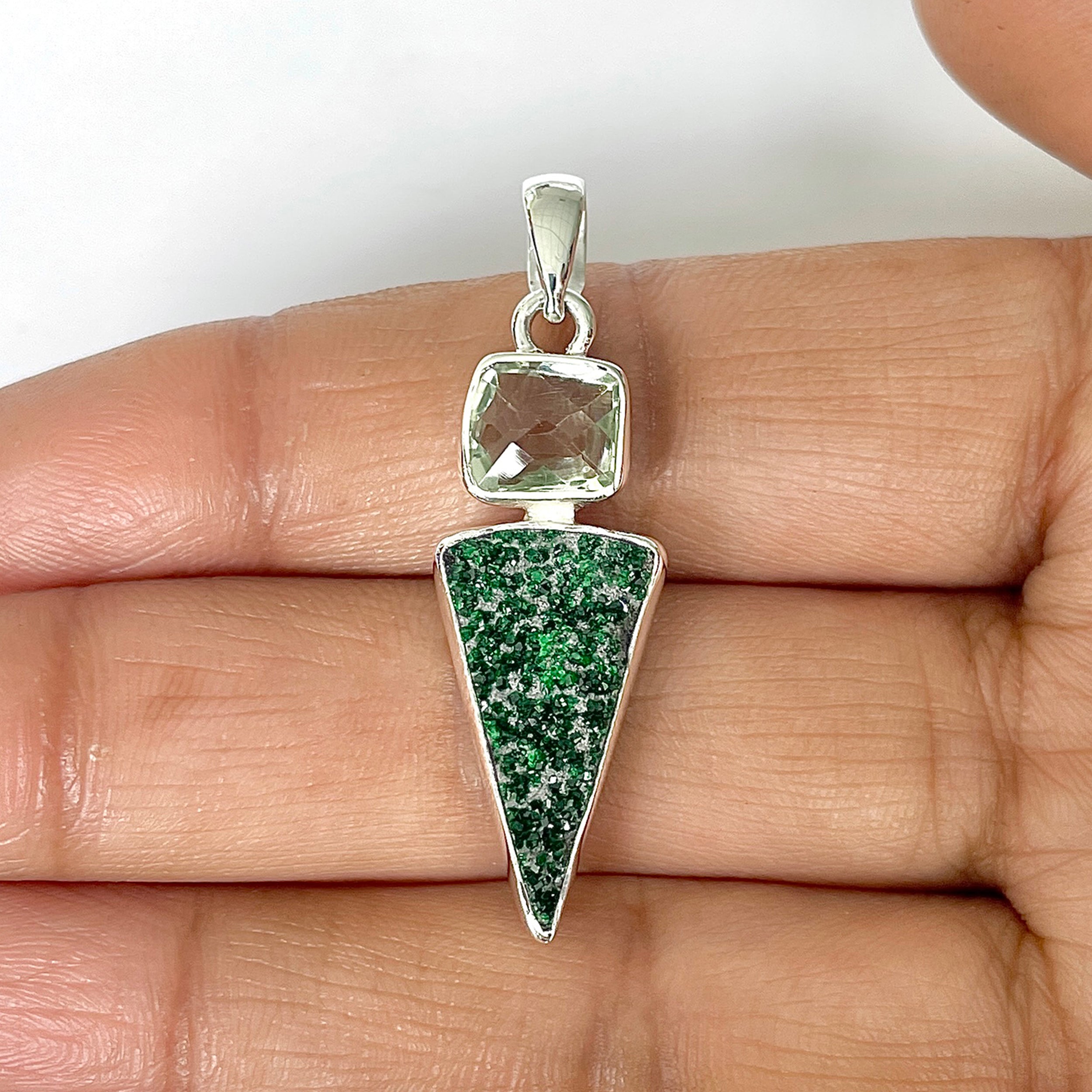 Uvarovite Pendant-(UVR-1-22)