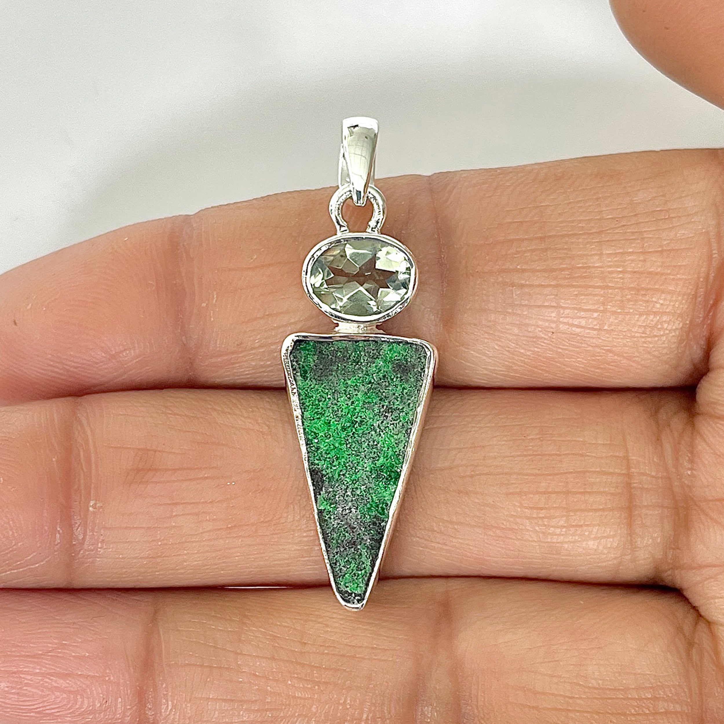 Uvarovite Pendant-(UVR-1-4)