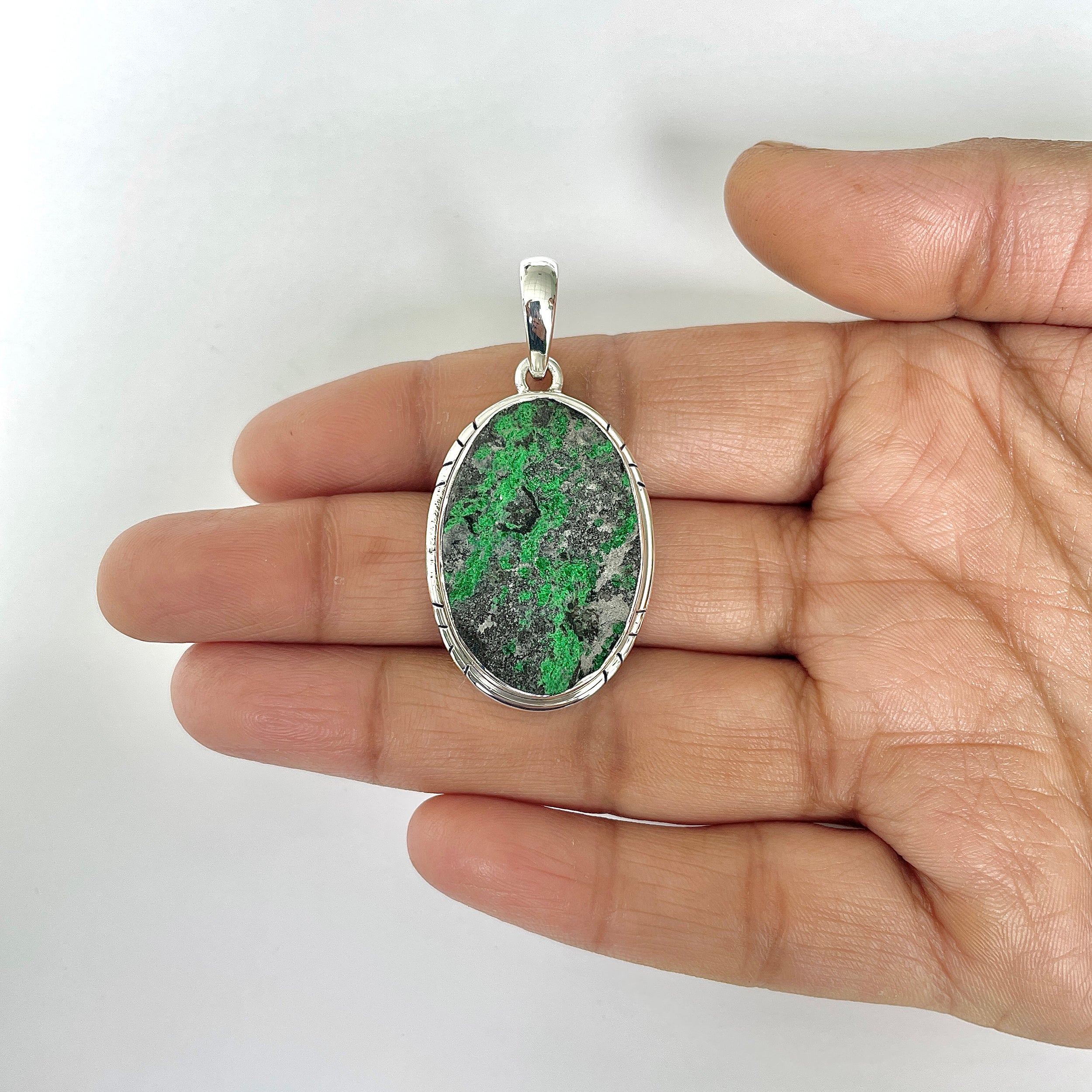 Uvarovite Pendant-(UVR-1-42)