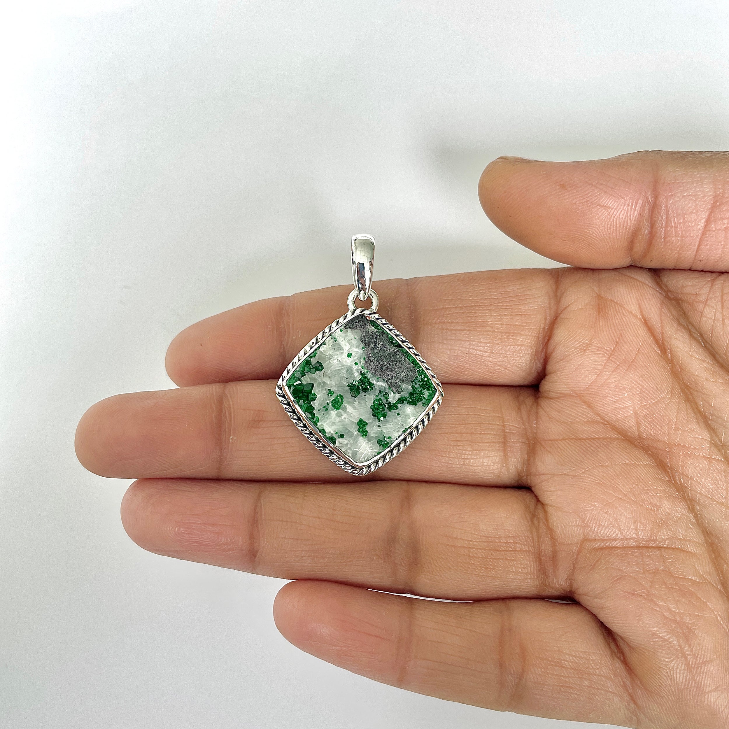 Uvarovite Pendant-(UVR-1-44)