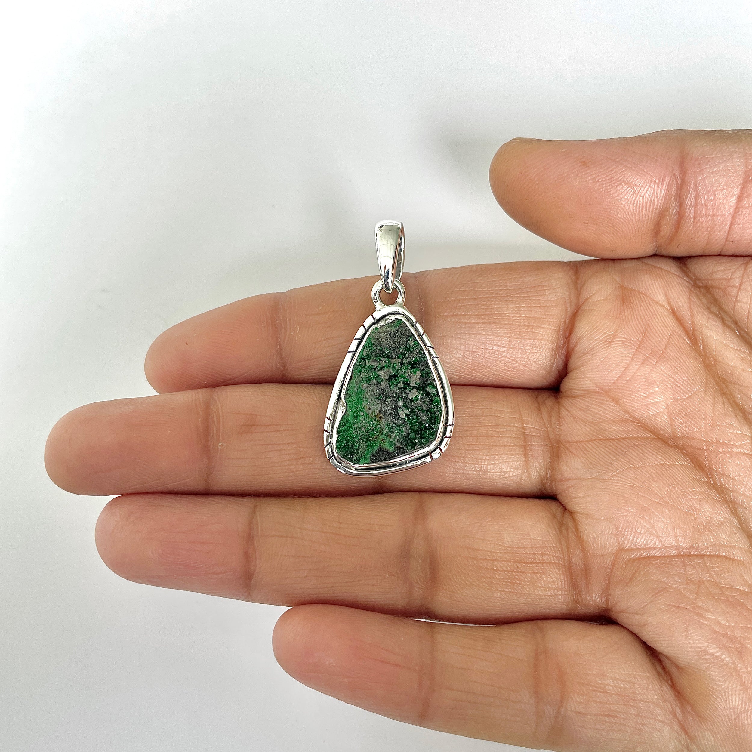 Uvarovite Pendant-(UVR-1-45)