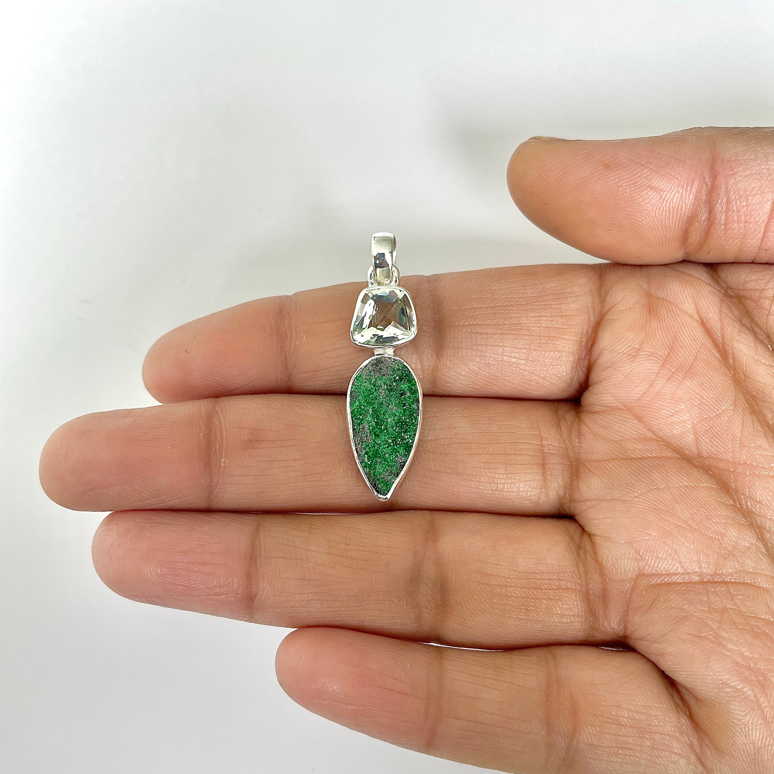 Uvarovite Pendant-(UVR-1-46)
