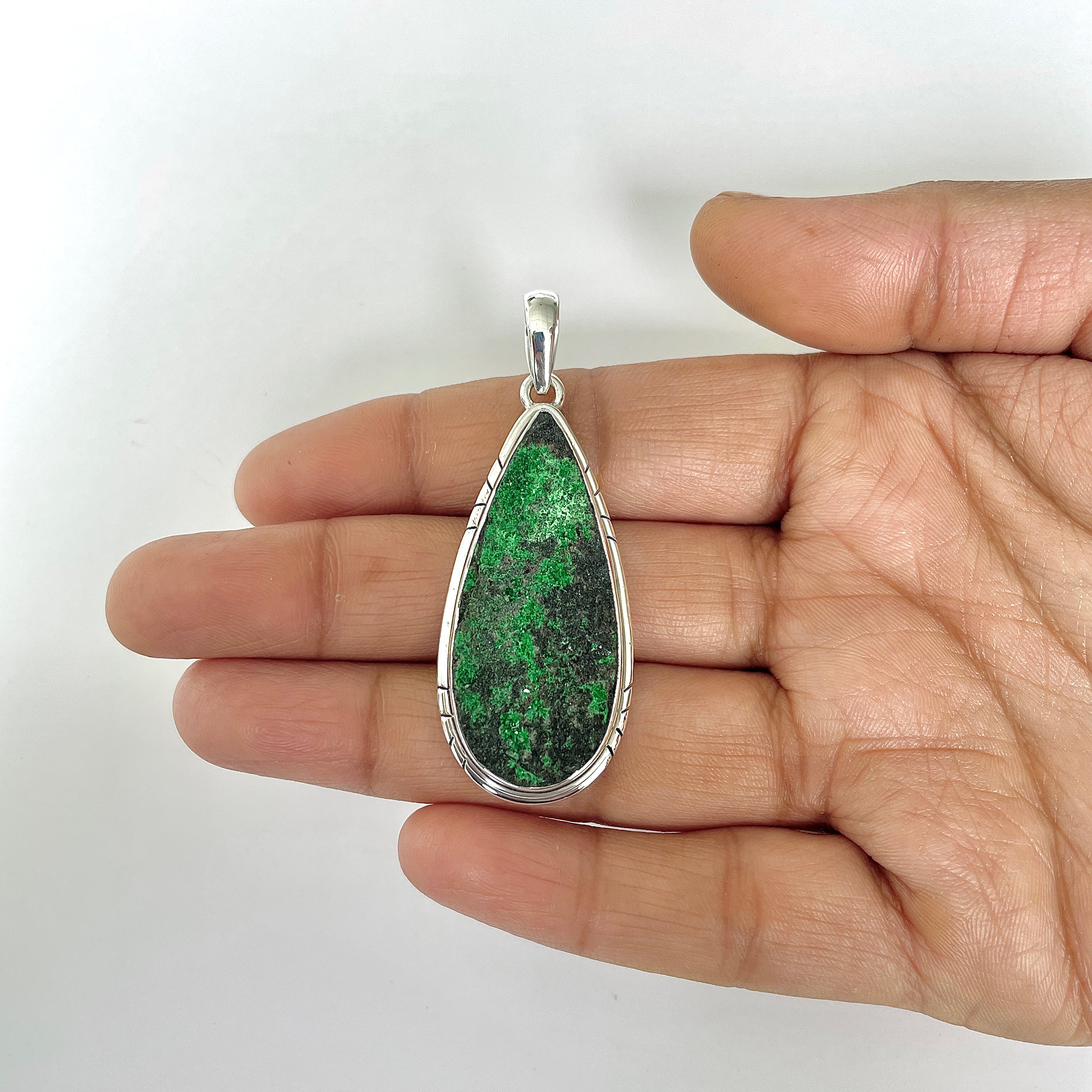 Uvarovite Pendant-(UVR-1-47)