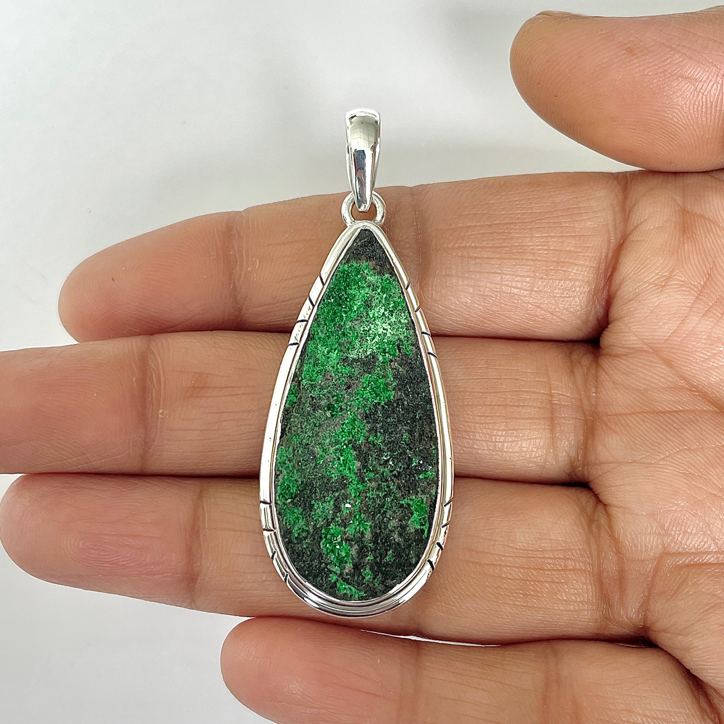 Uvarovite Pendant-(UVR-1-47)