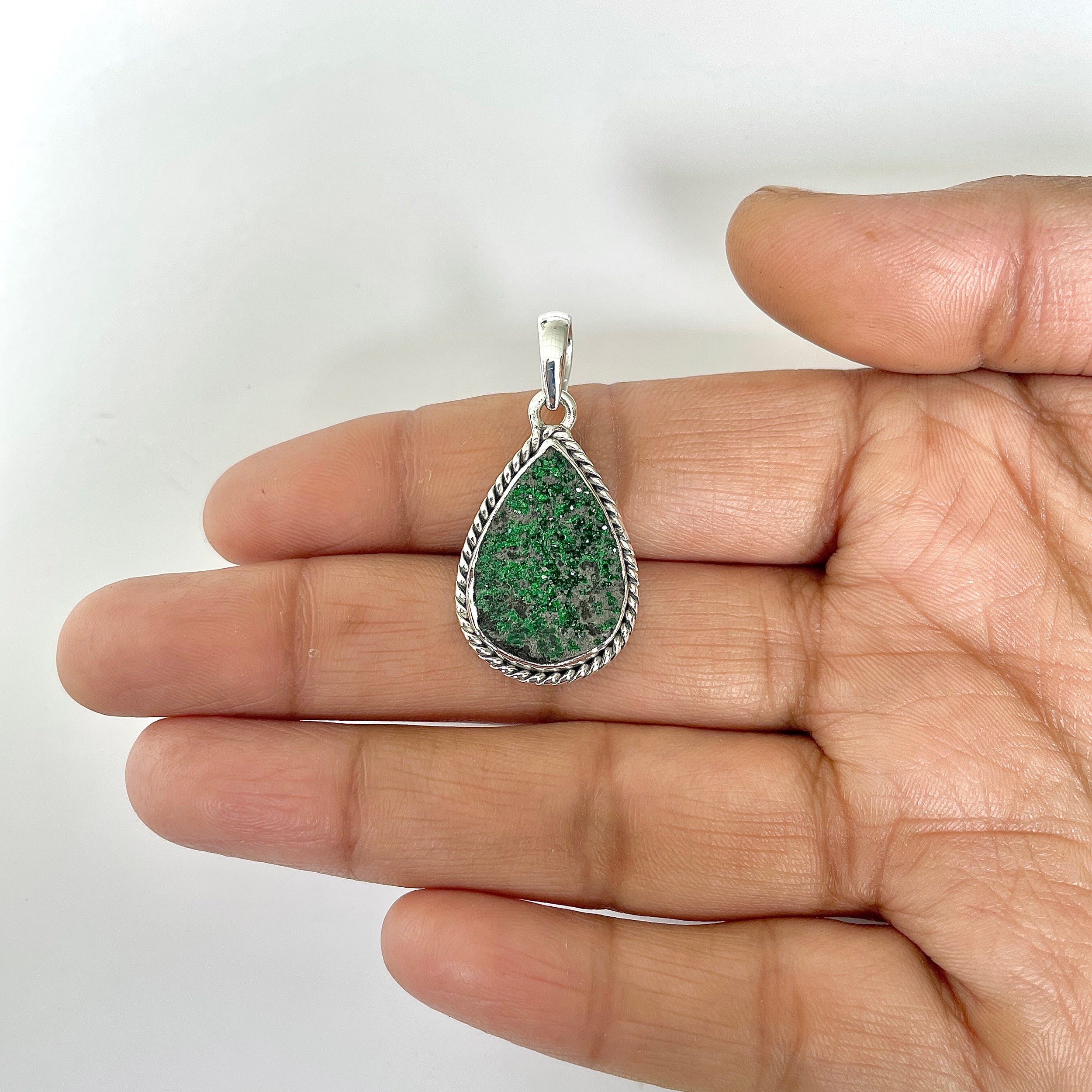 Uvarovite Pendant-(UVR-1-49)