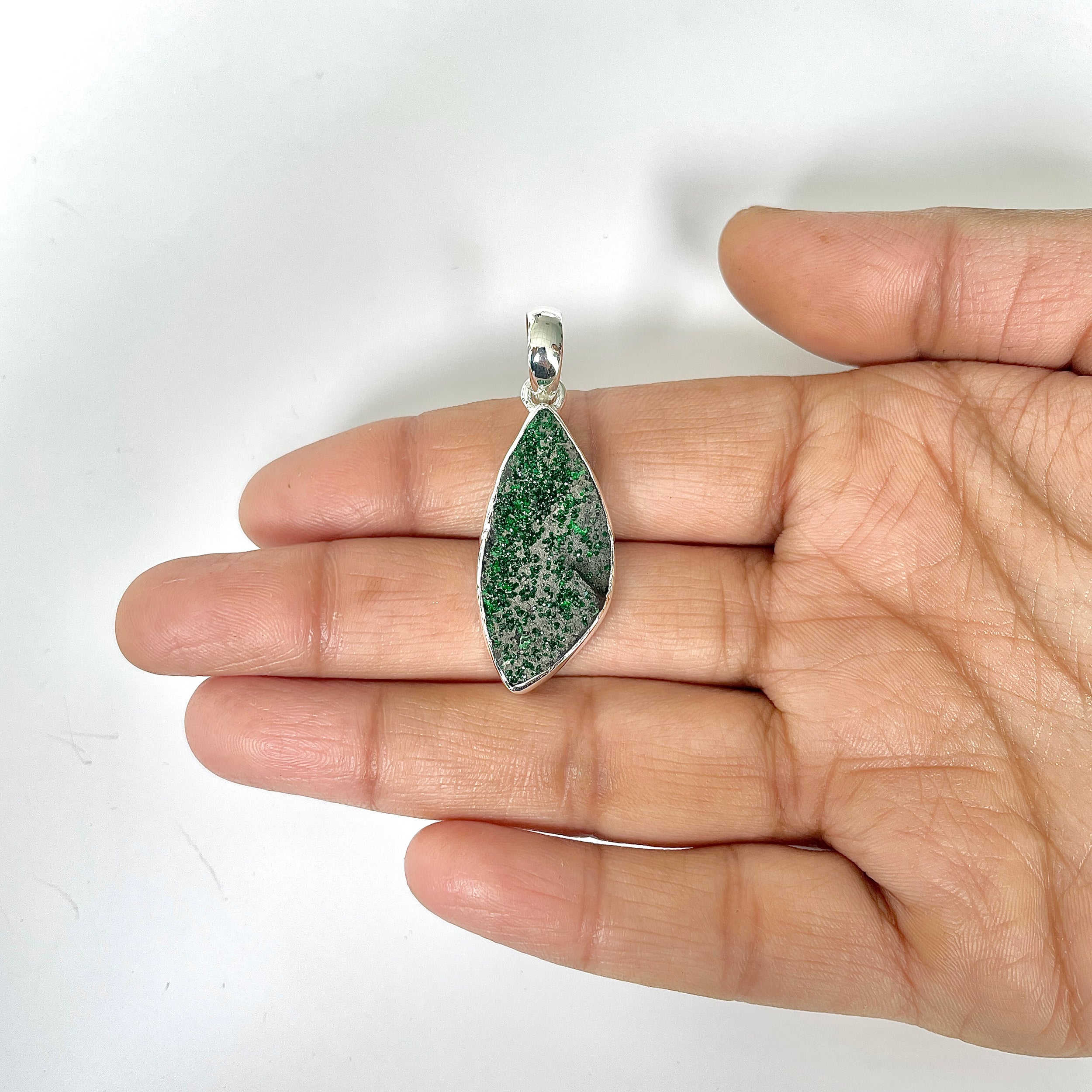 Uvarovite Pendant-(UVR-1-5)