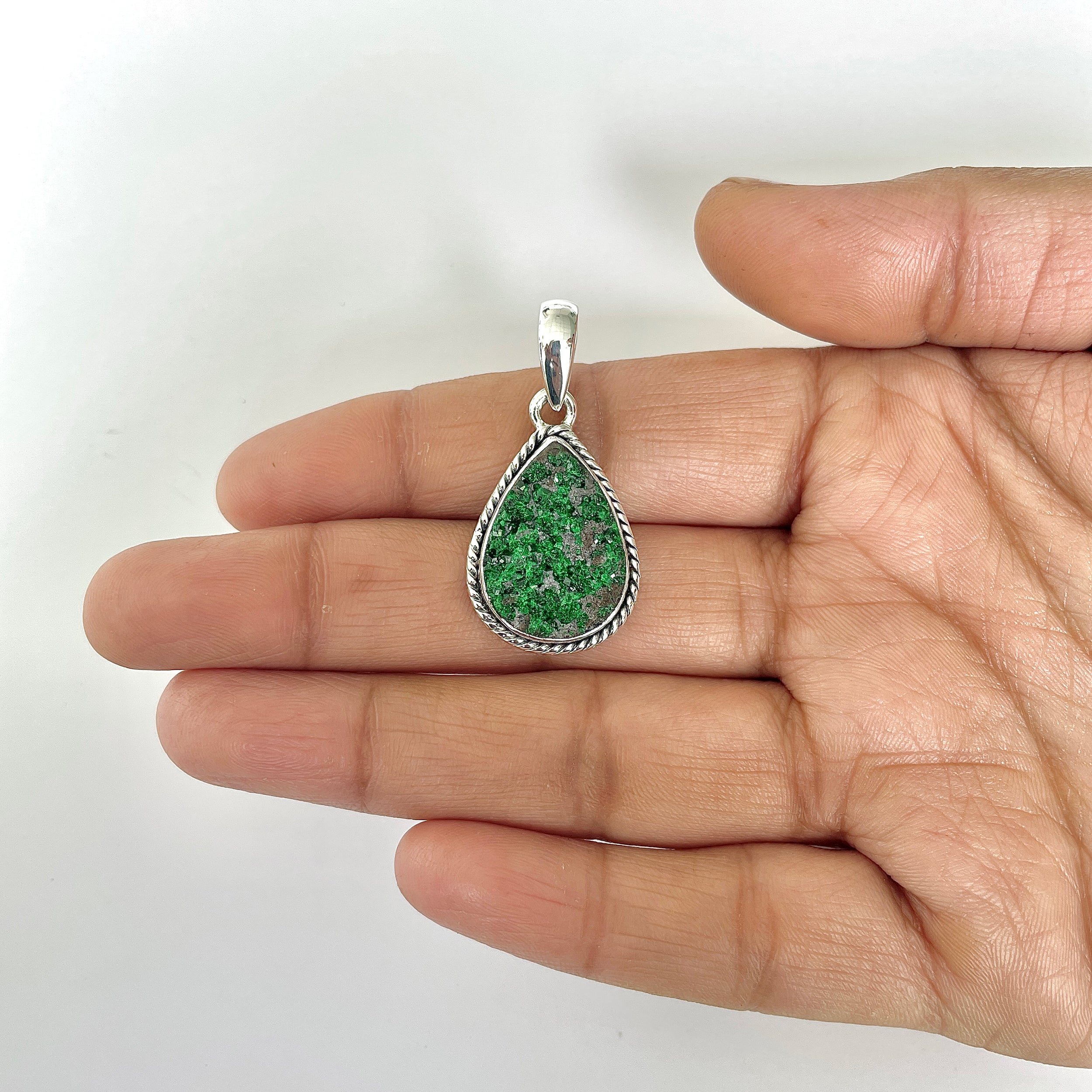 Uvarovite Pendant-(UVR-1-53)