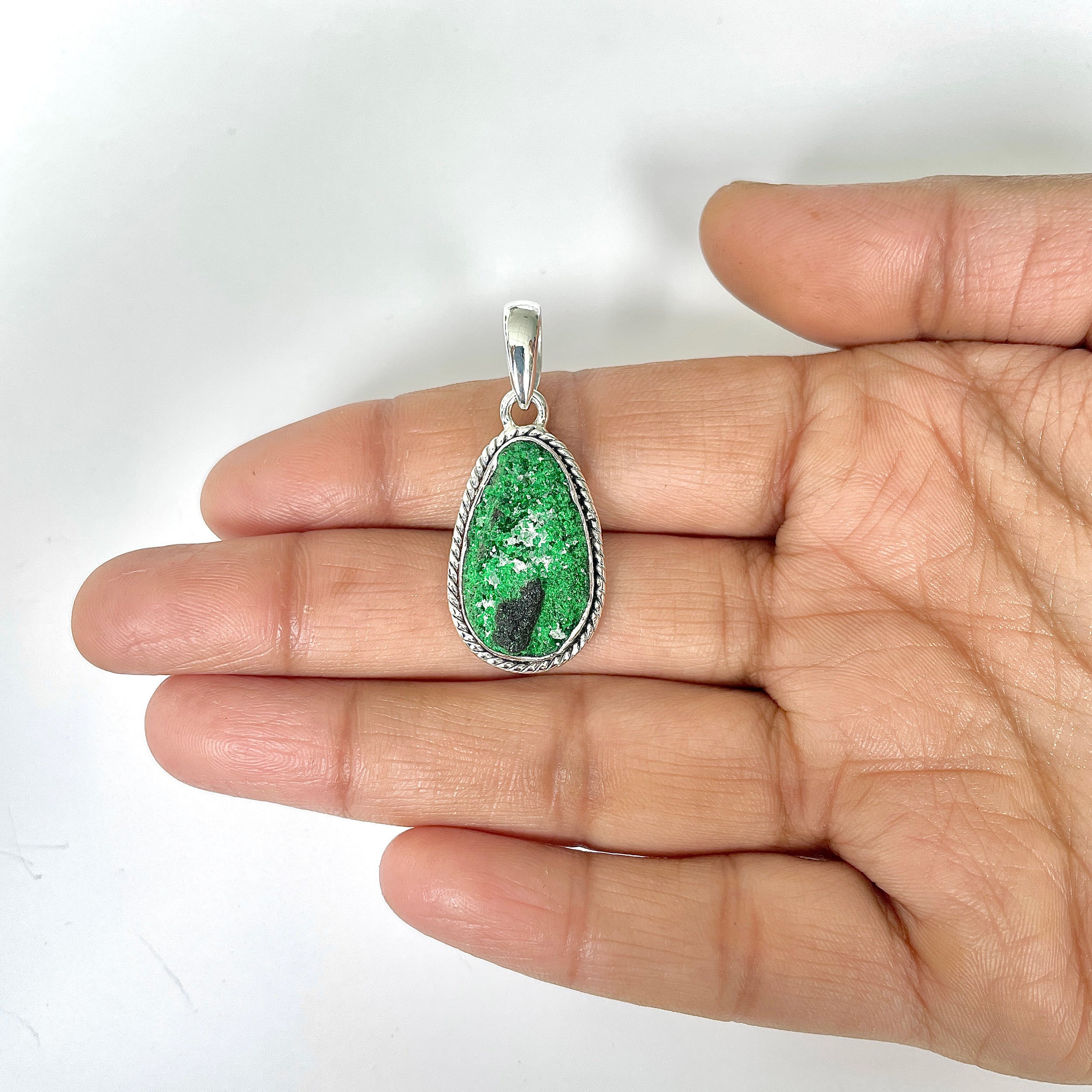 Uvarovite Pendant-(UVR-1-7)