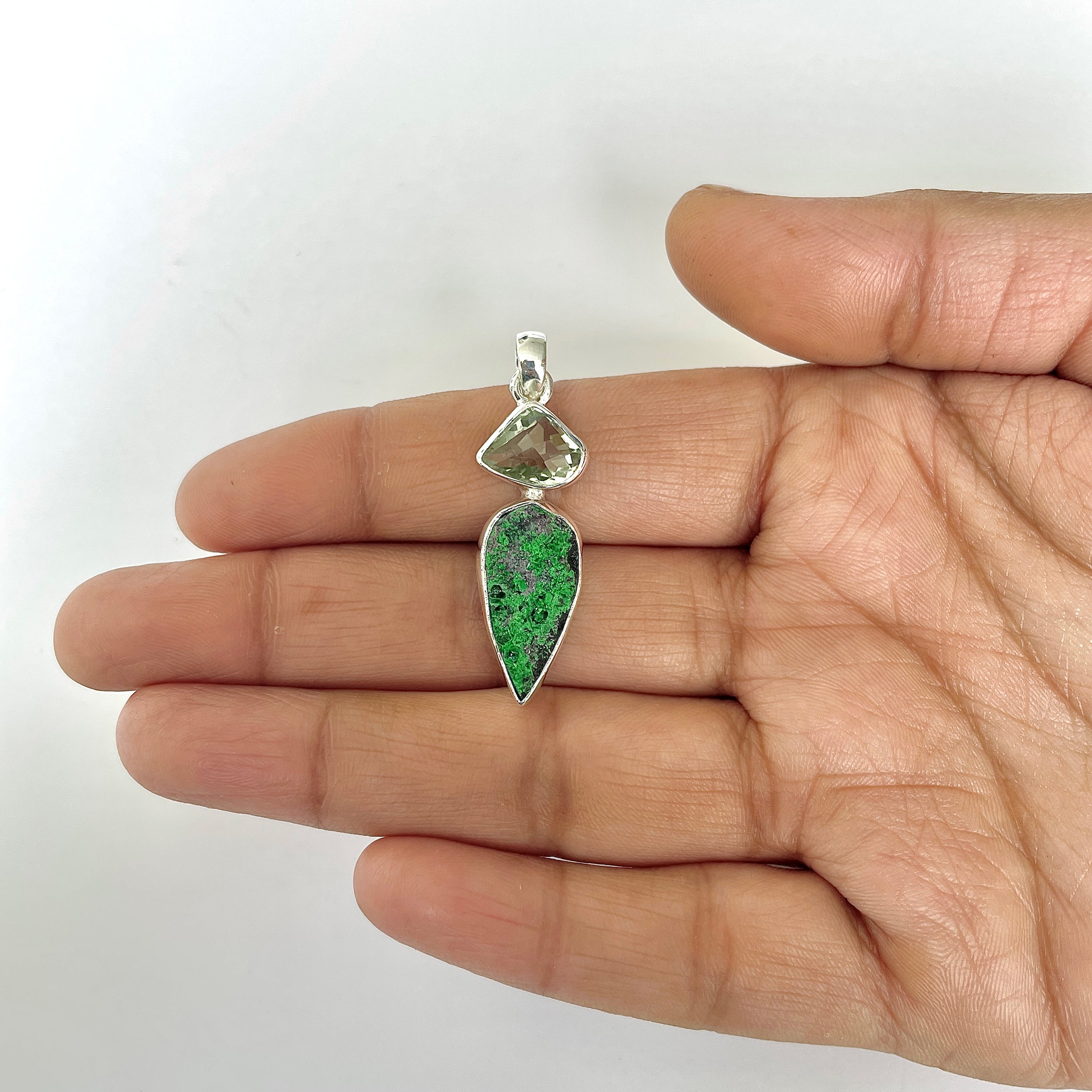 Uvarovite Pendant-(UVR-1-80)