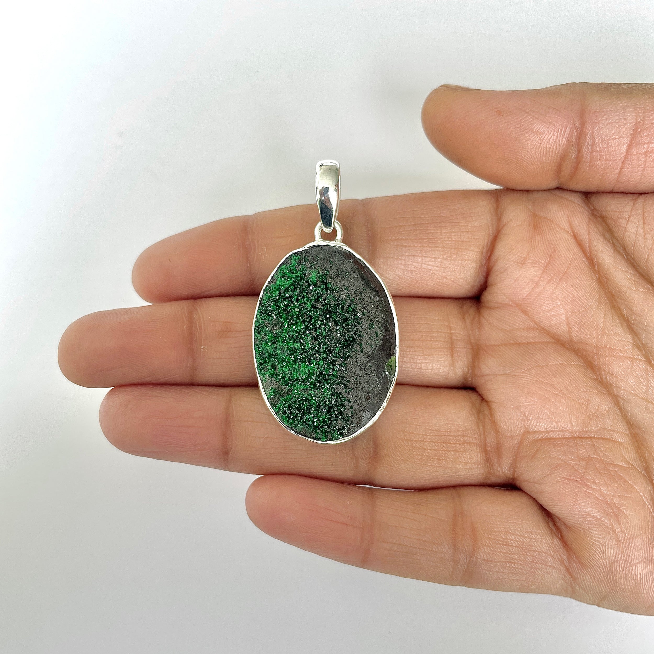 Uvarovite Pendant-(UVR-1-81)