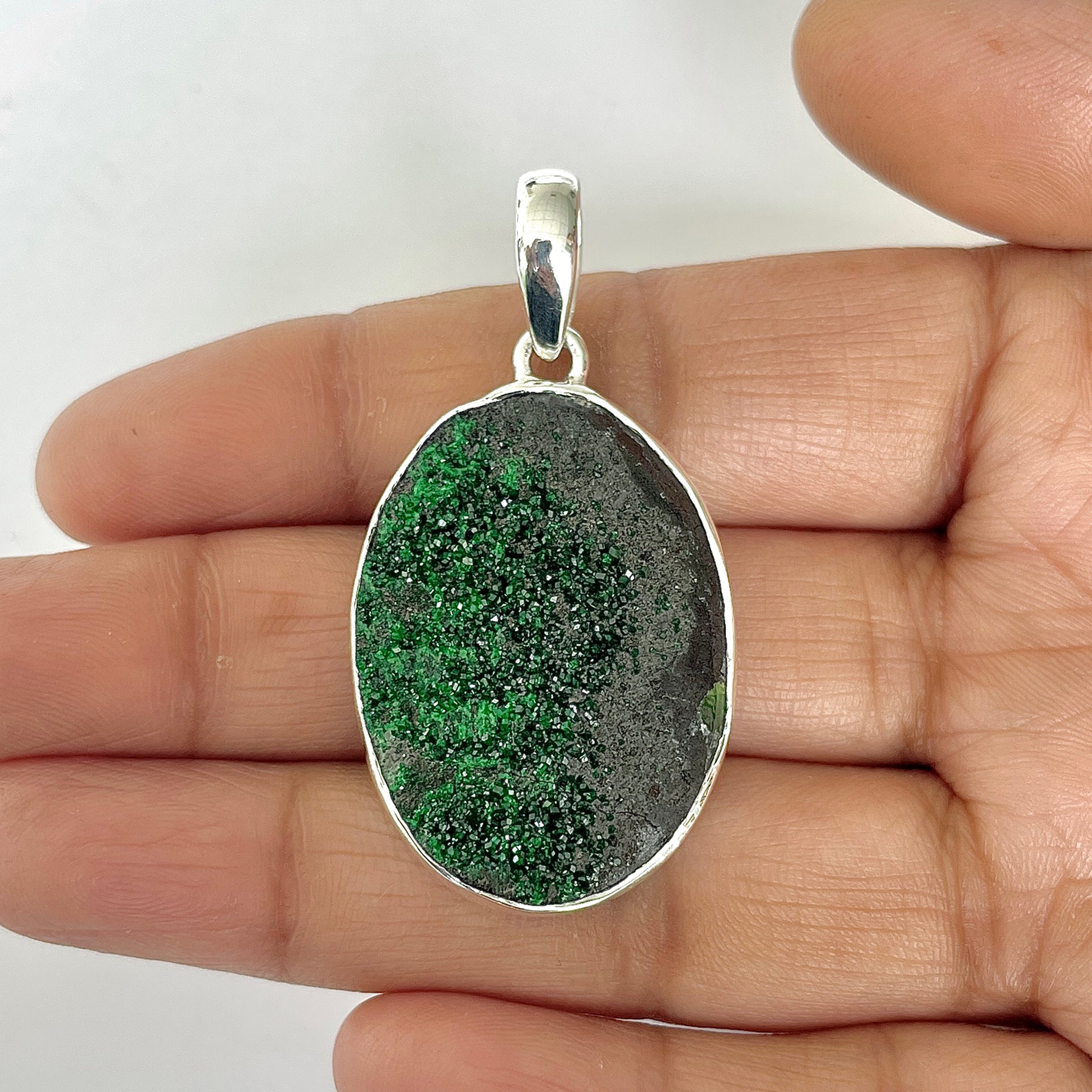 Uvarovite Pendant-(UVR-1-81)