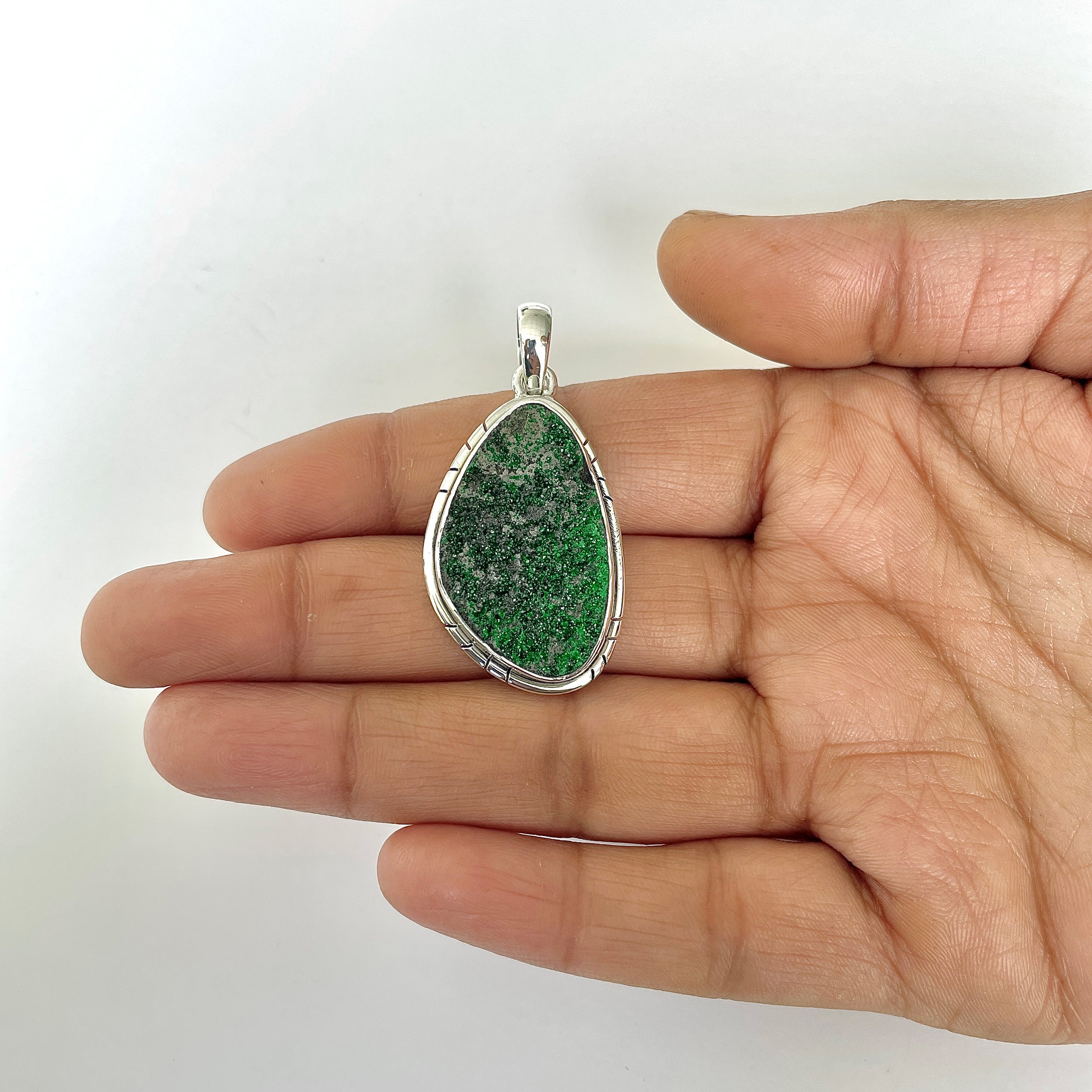 Uvarovite Pendant-(UVR-1-82)