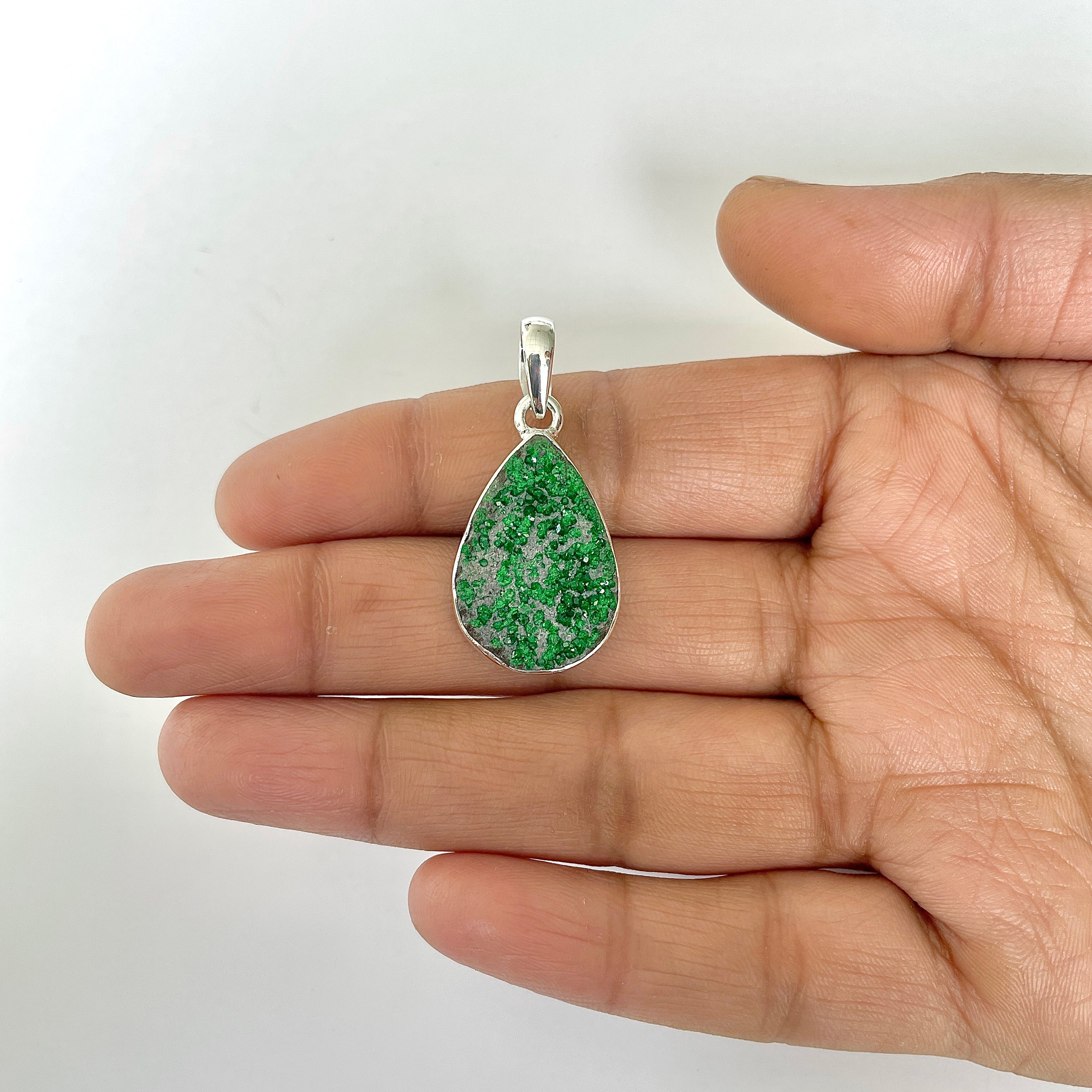 Uvarovite Pendant-(UVR-1-84)
