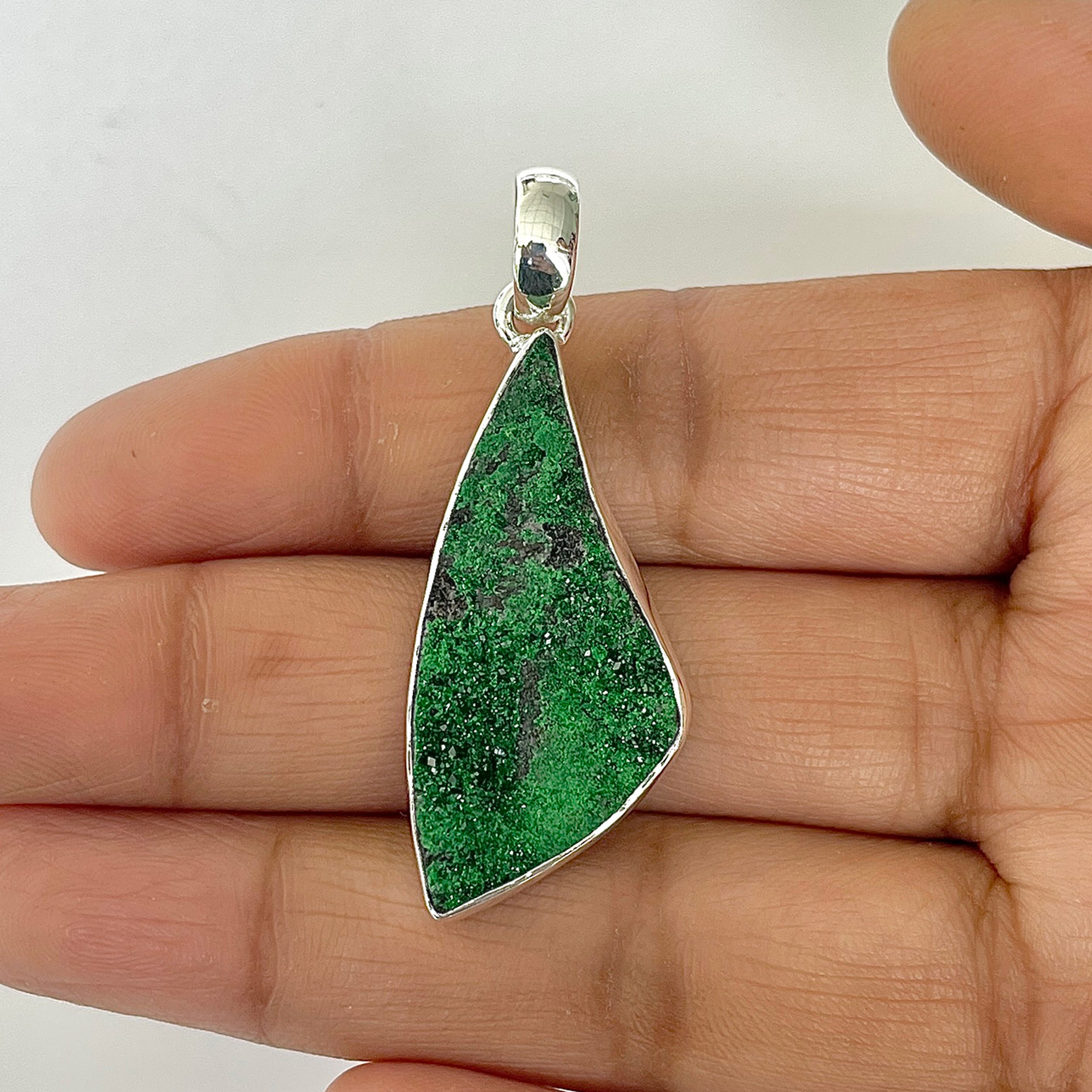 Uvarovite Pendant-(UVR-1-87)