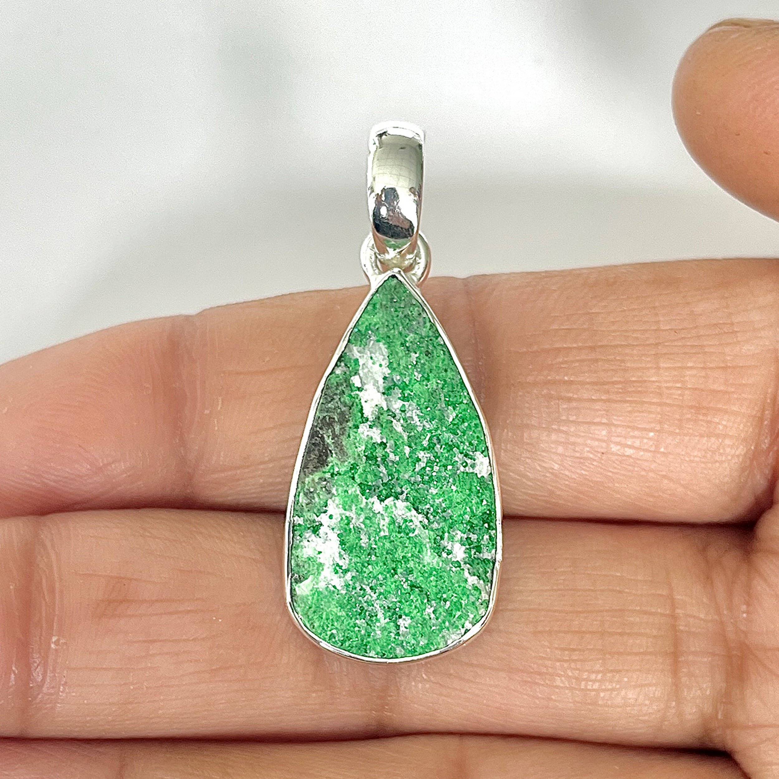 Uvarovite Pendant-(UVR-1-9)