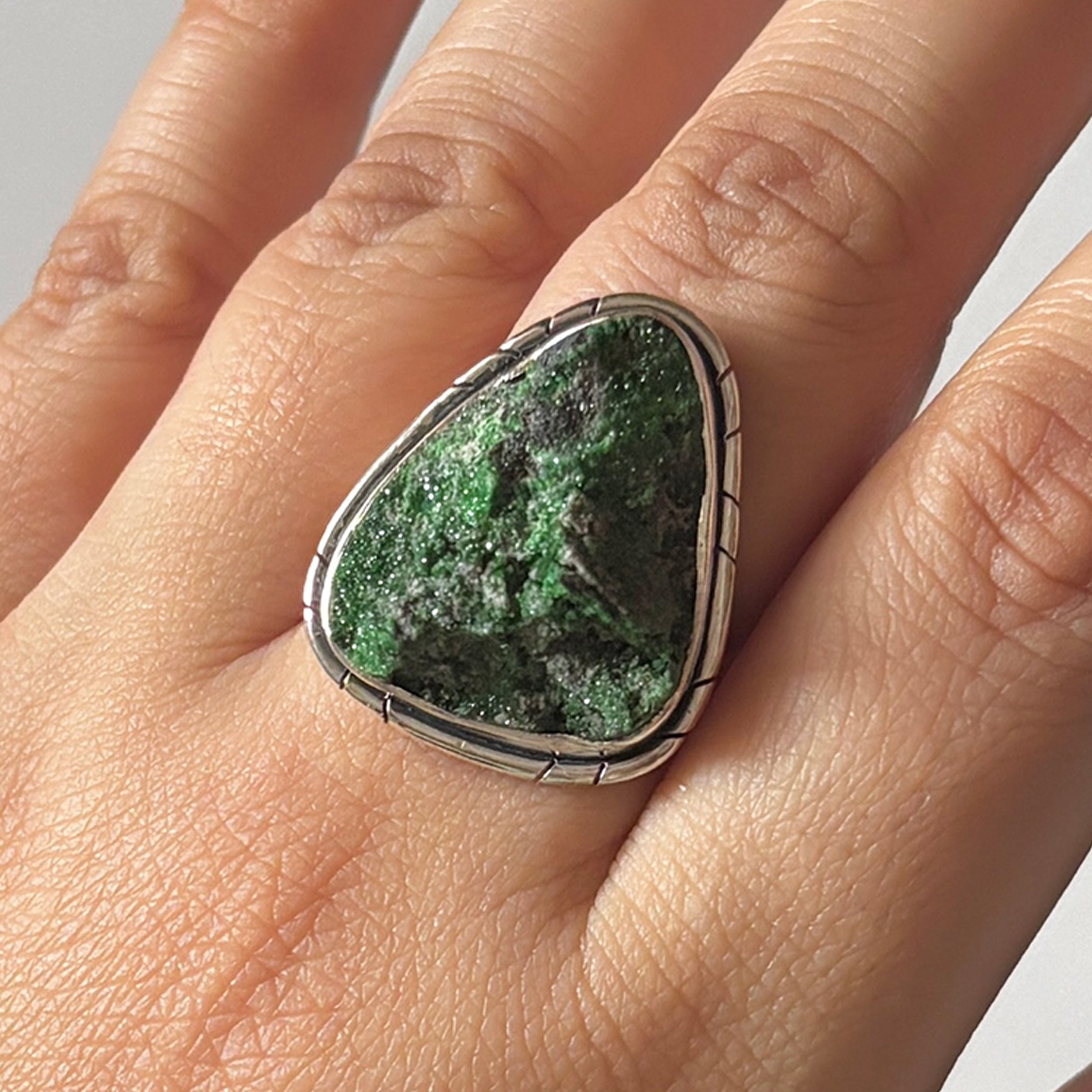 Uvarovite Ring-(UVR-2-20)