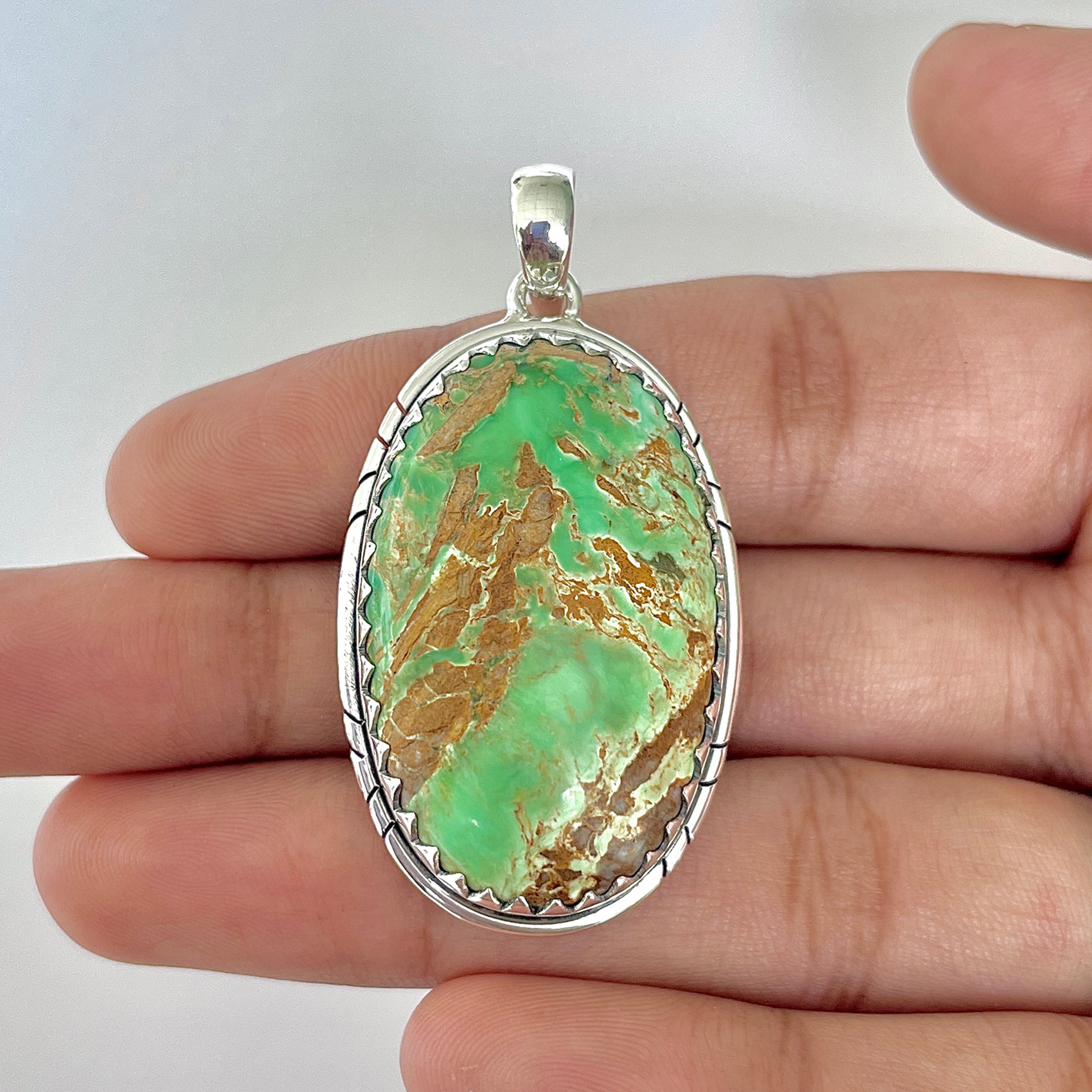 Variscite Pendant-(VRC-1-45)