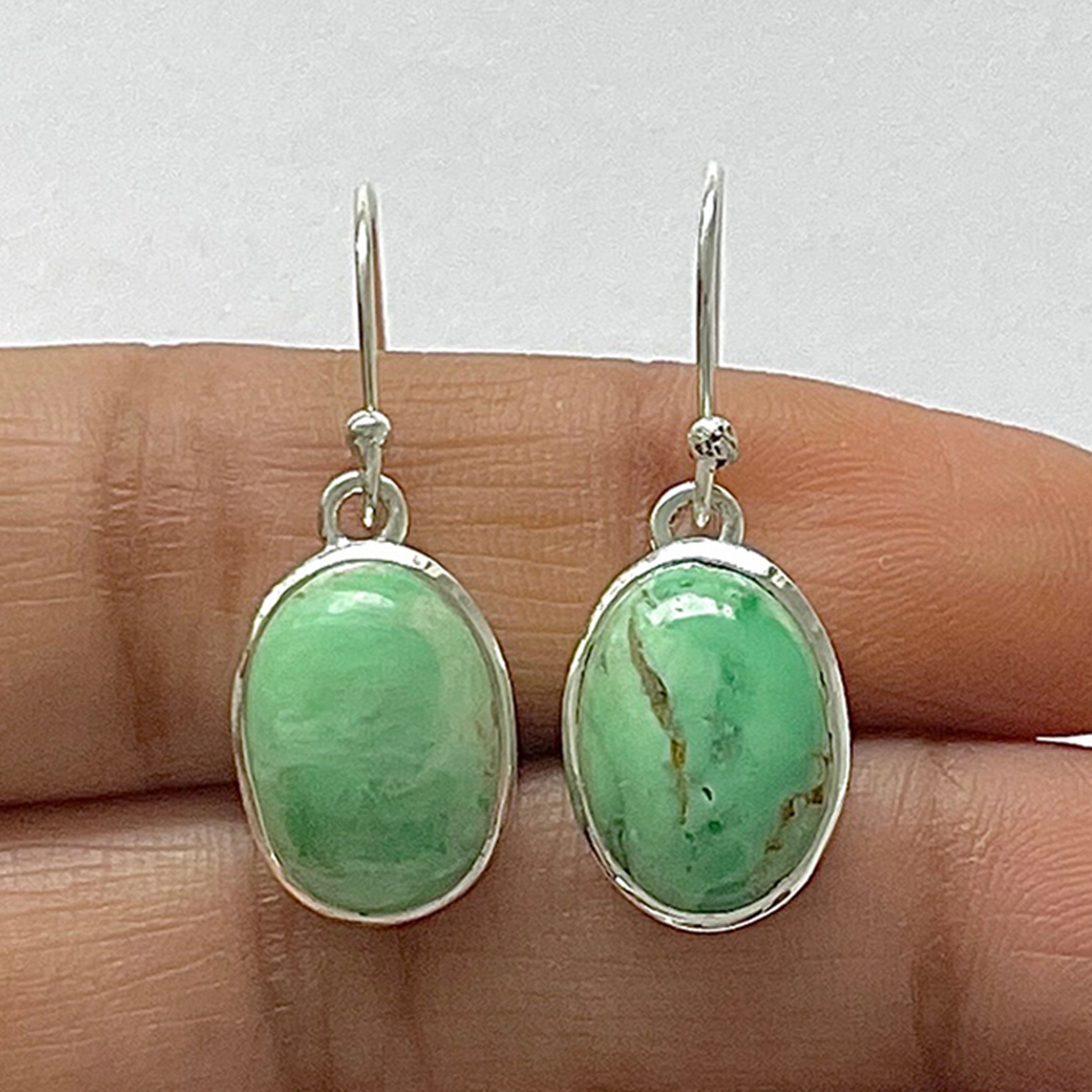 Variscite Earring-(VRC-3-2)