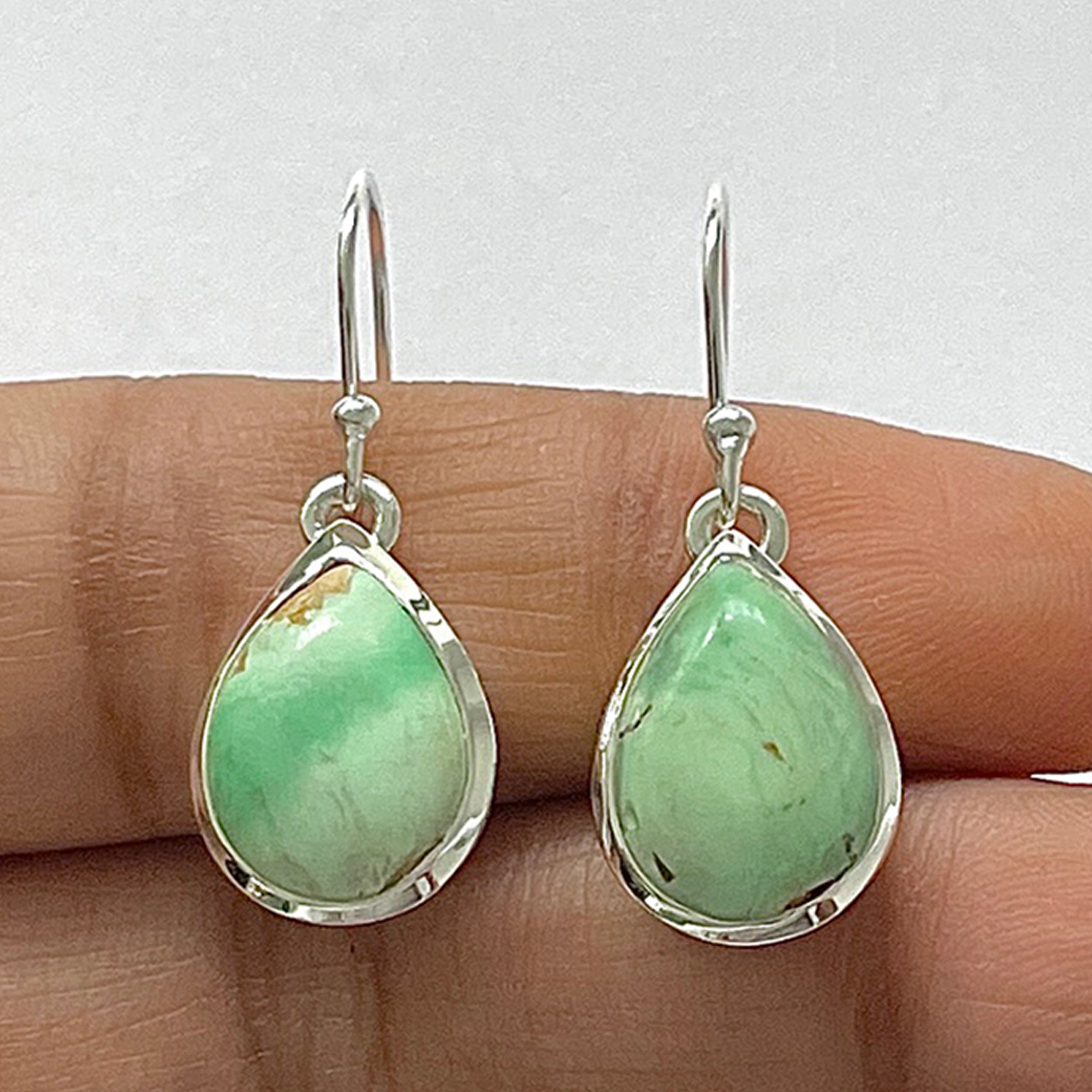 Variscite Earring-(VRC-3-3)