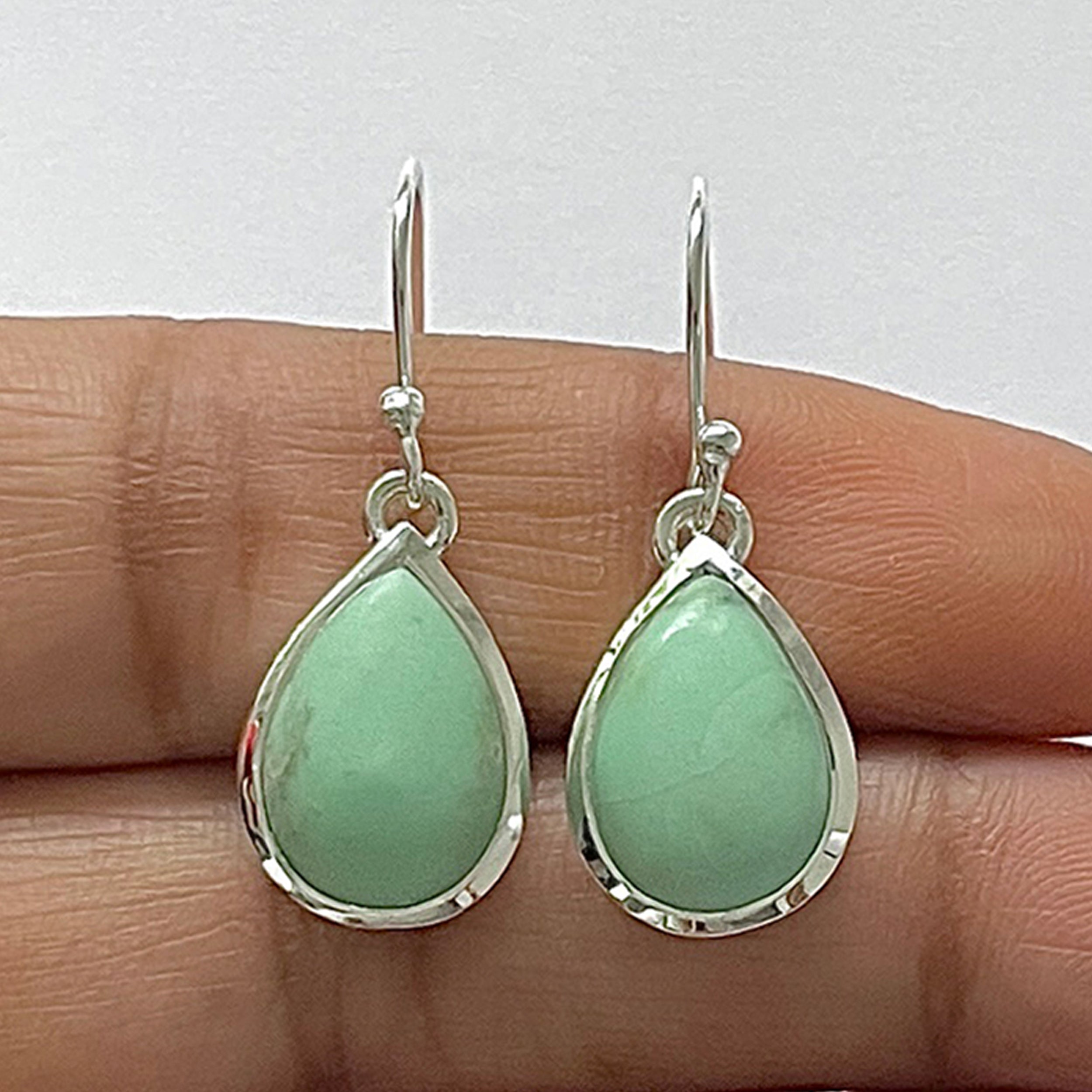 Variscite Earring-(VRC-3-4)