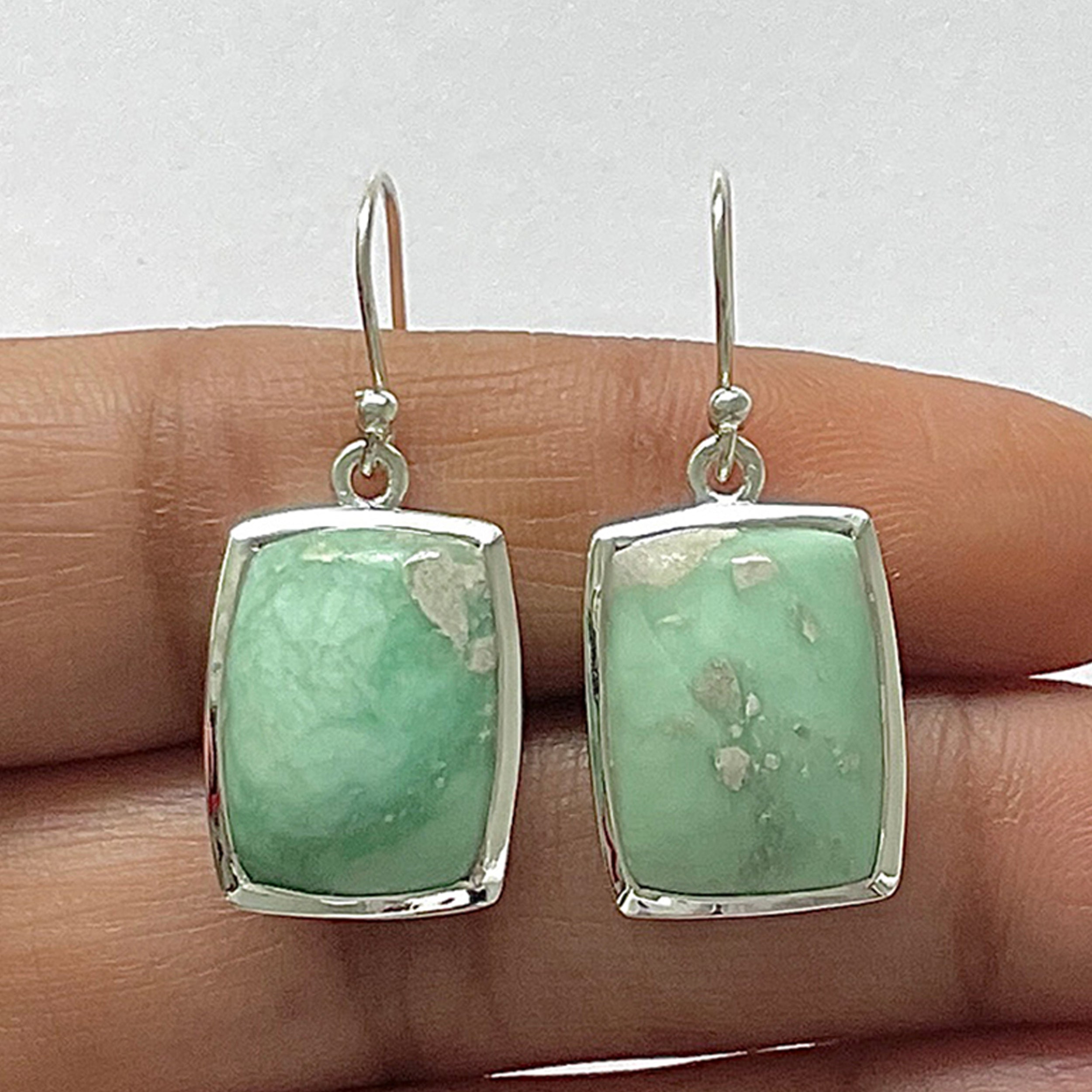 Variscite Earring-(VRC-3-8)