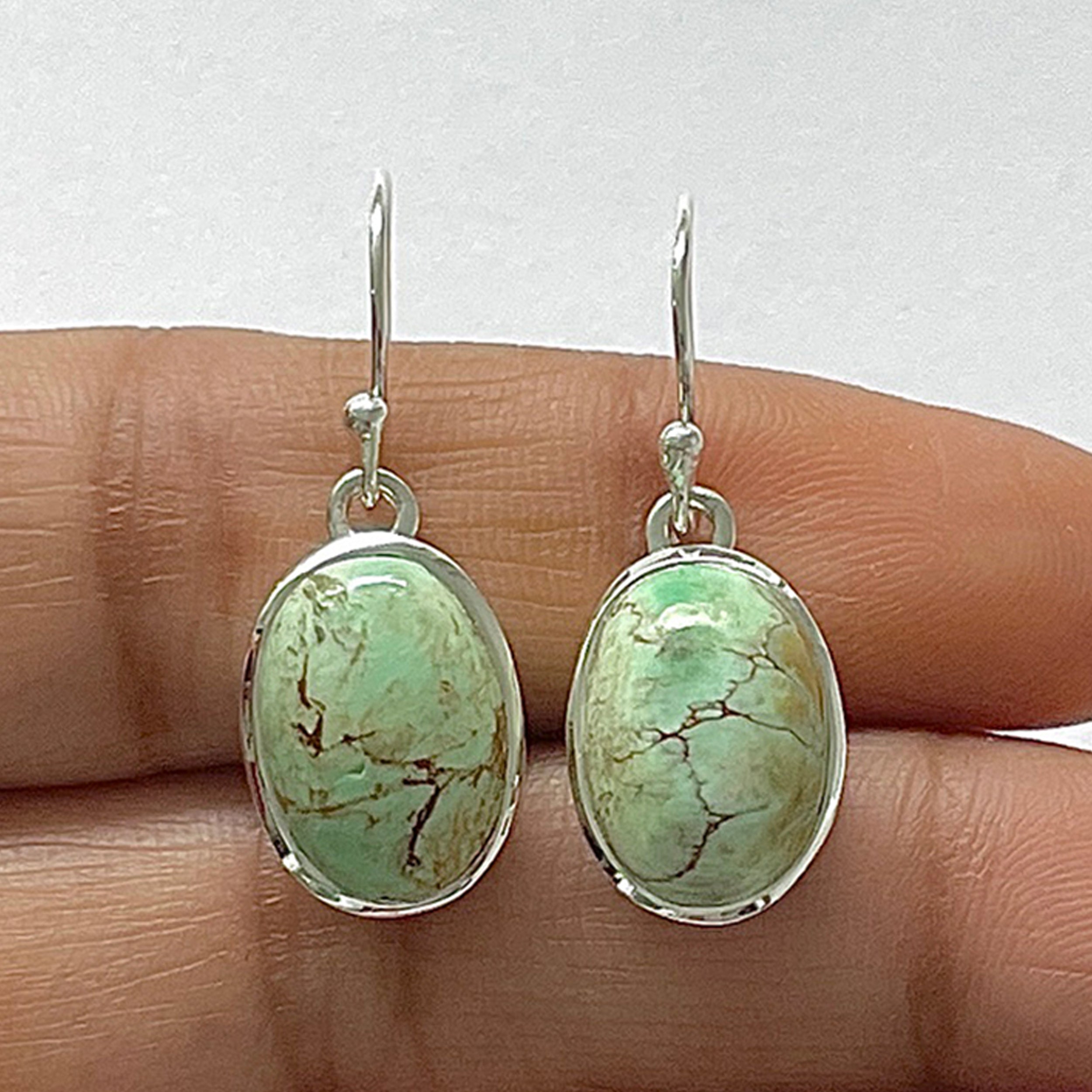 Variscite Earring-(VRC-3-9)