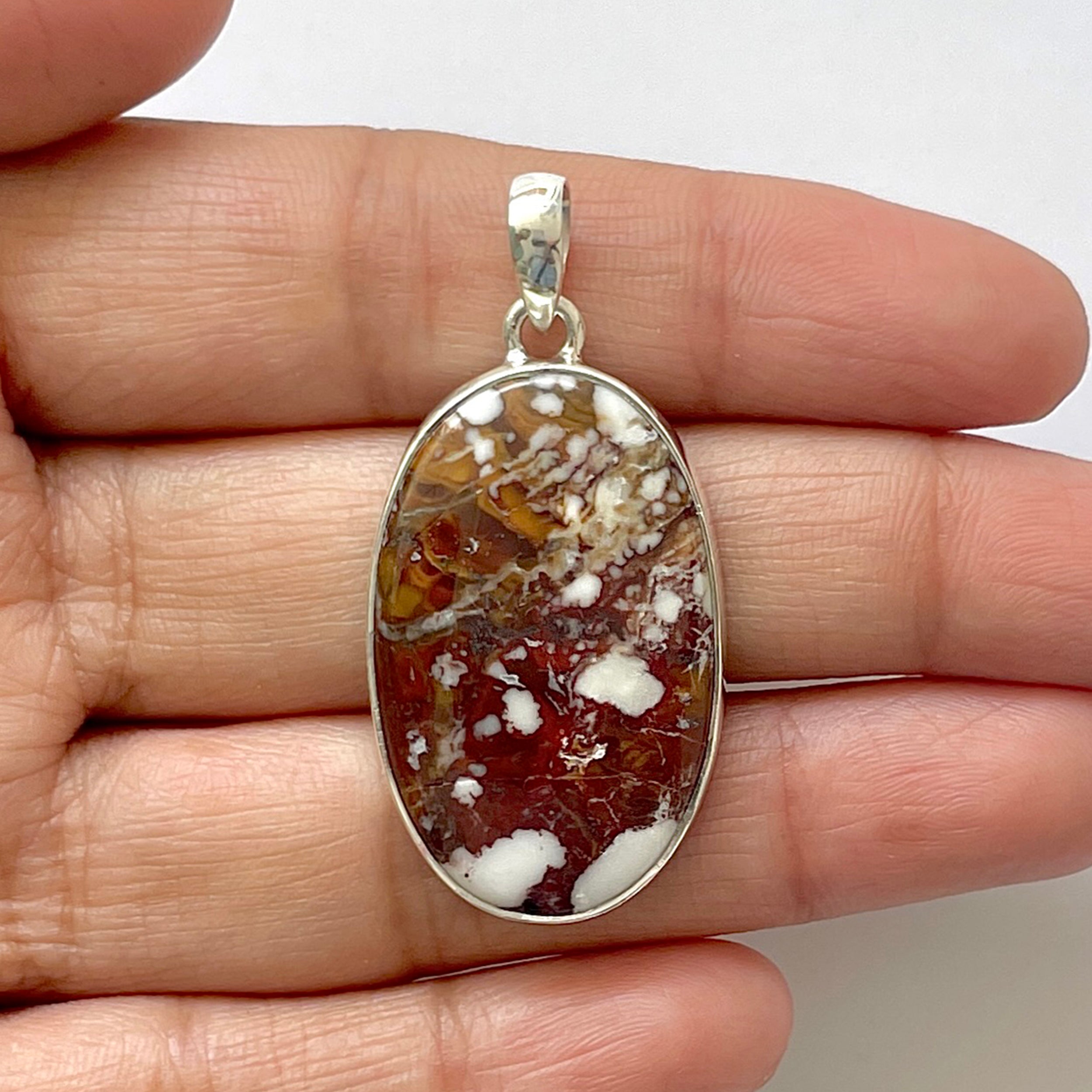 Wild Horse Jasper Pendant-(WOJ-1-39)