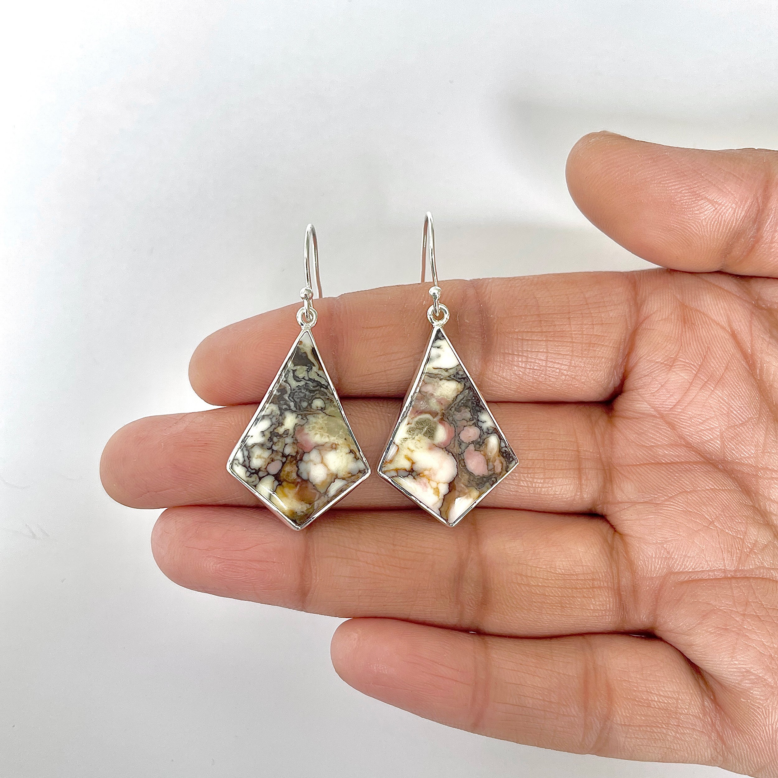 Wild Horse Jasper Earring-(WOJ-3-10)