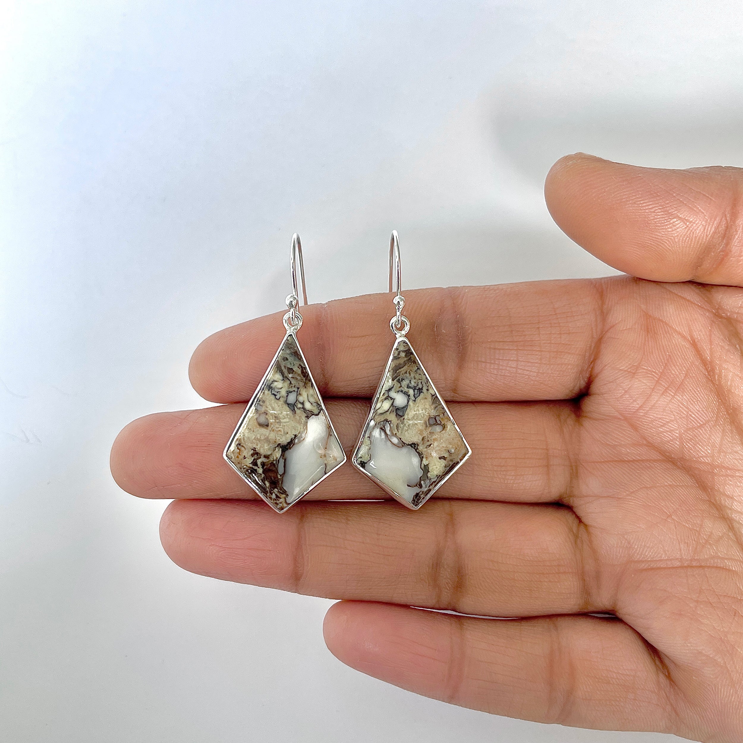 Wild Horse Jasper Earring-(WOJ-3-12)