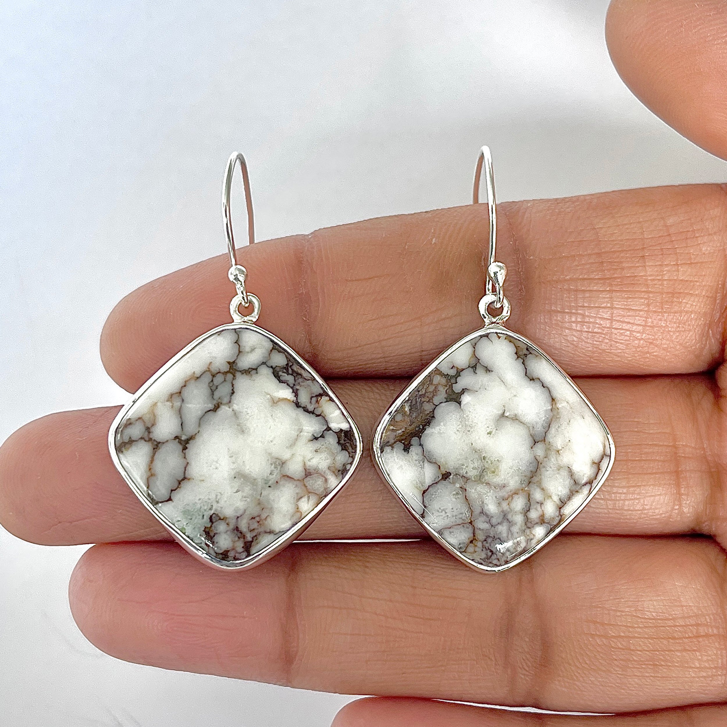 Wild Horse Jasper Earring-(WOJ-3-13)