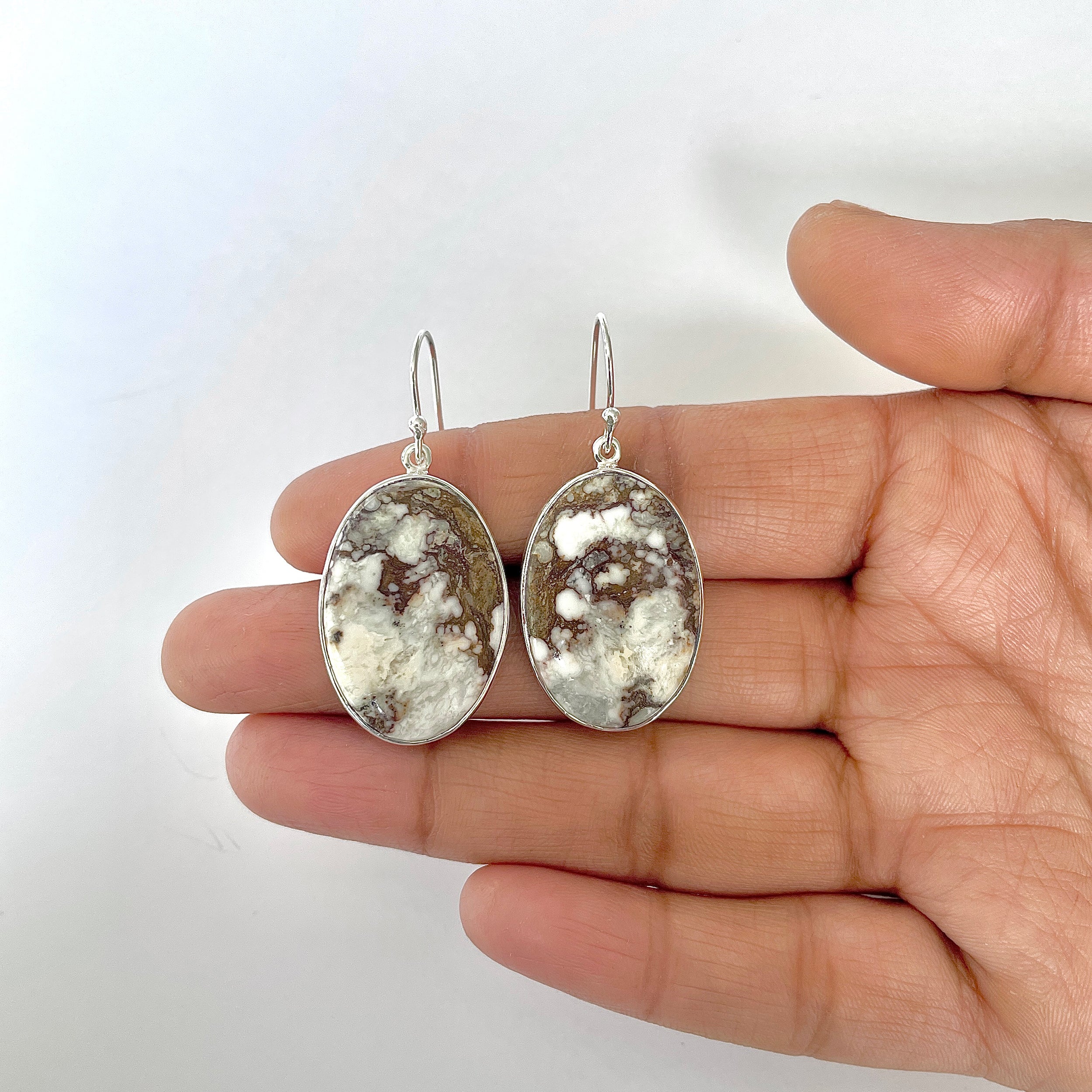 Wild Horse Jasper Earring-(WOJ-3-15)