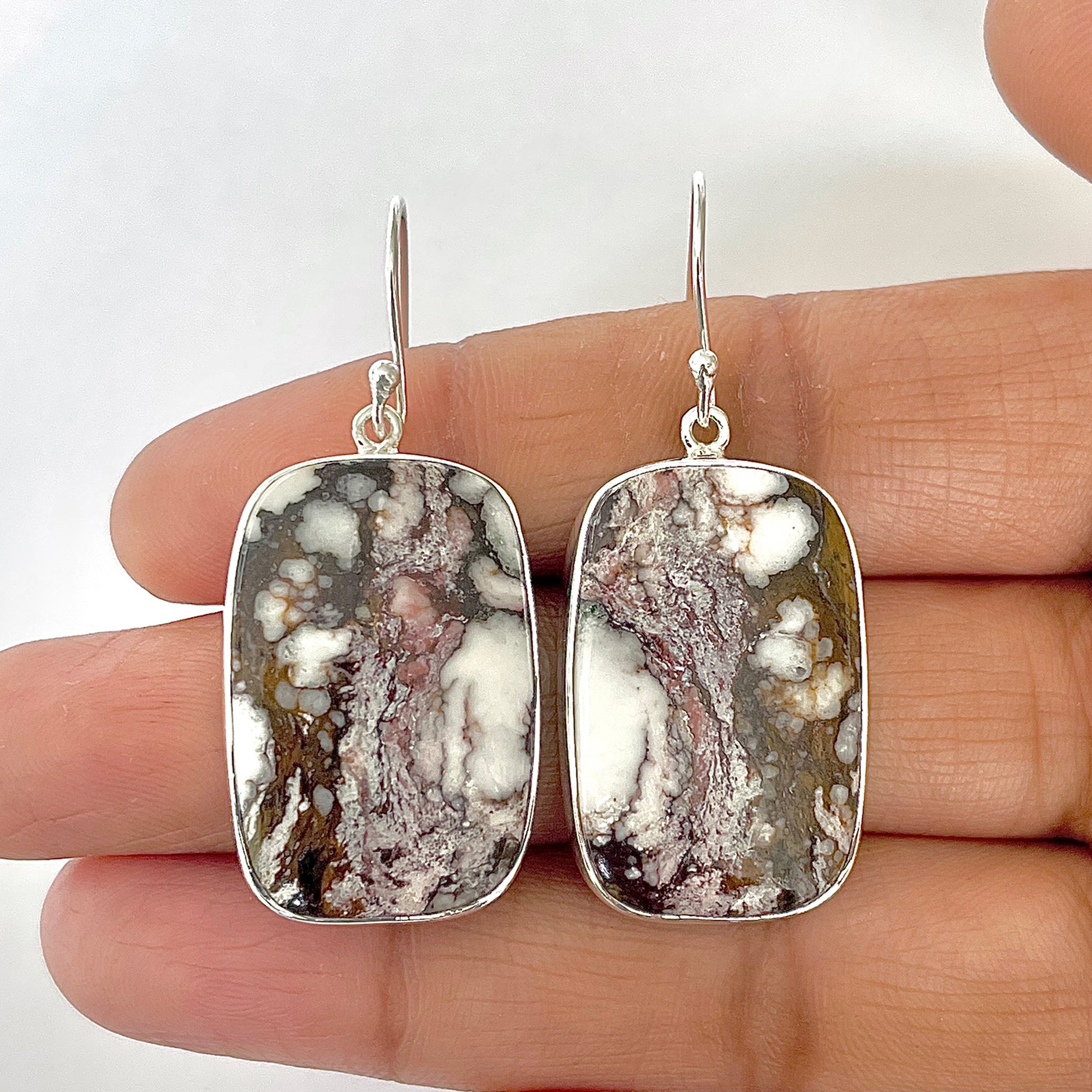 Wild Horse Jasper Earring-(WOJ-3-16)