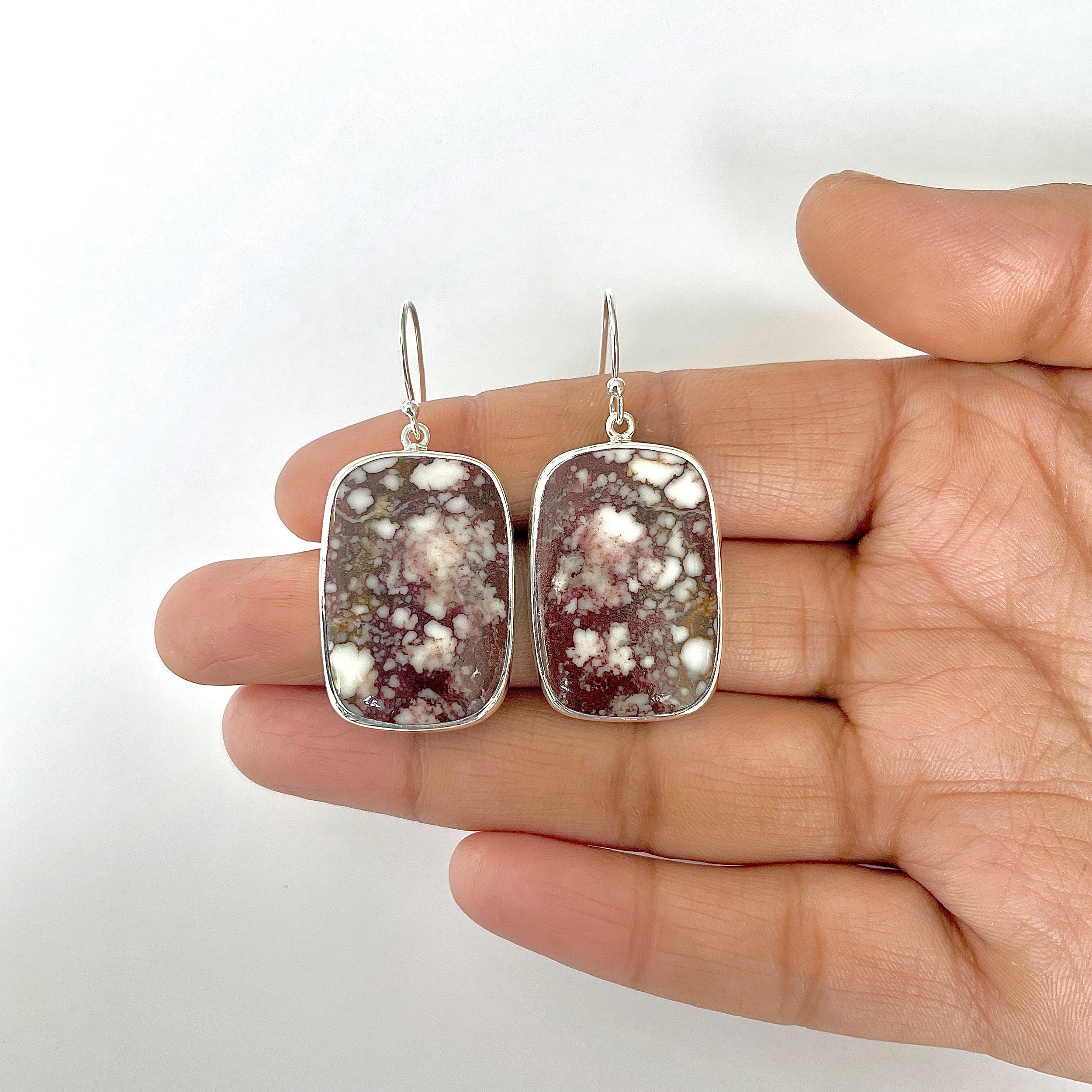 Wild Horse Jasper Earring-(WOJ-3-17)