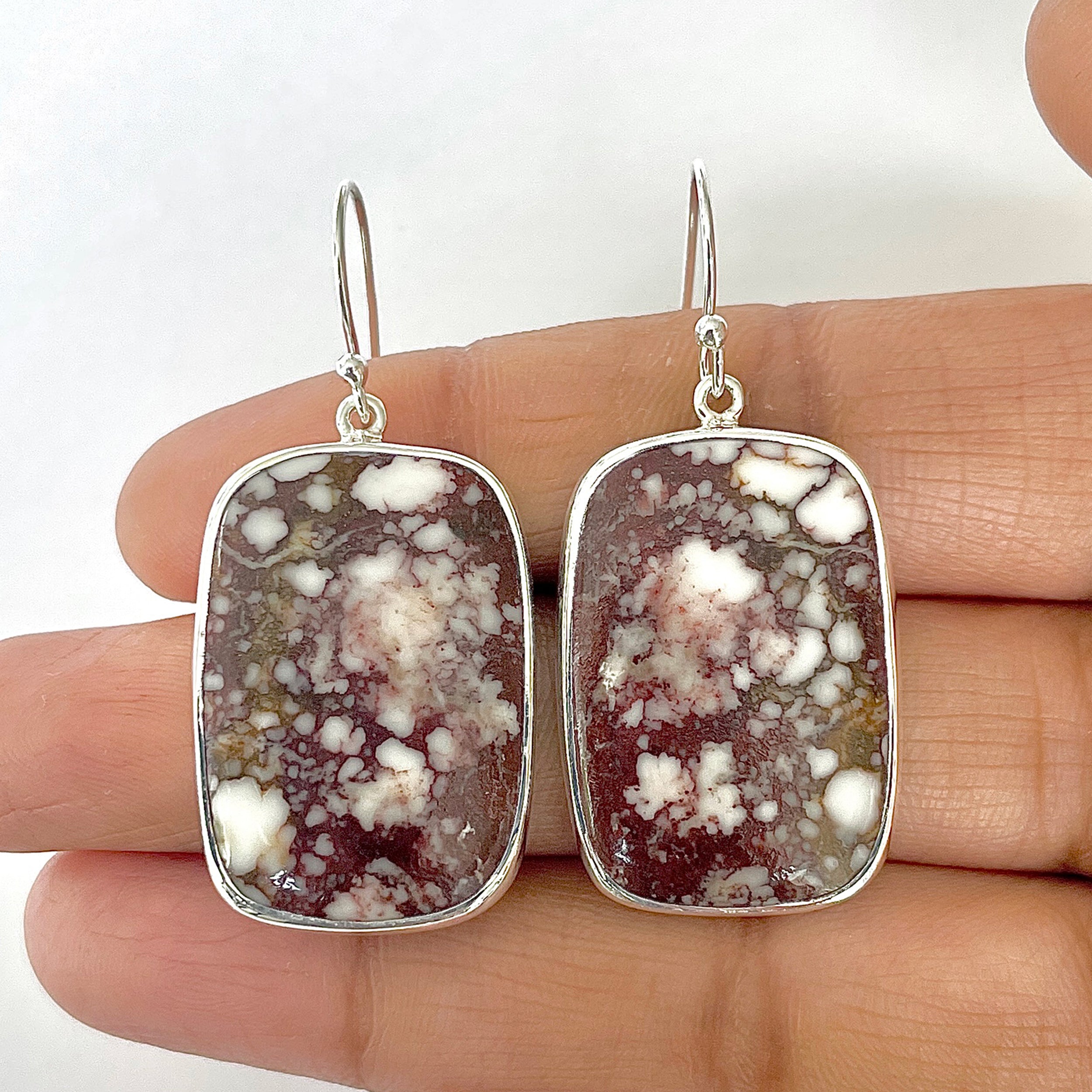 Wild Horse Jasper Earring-(WOJ-3-17)