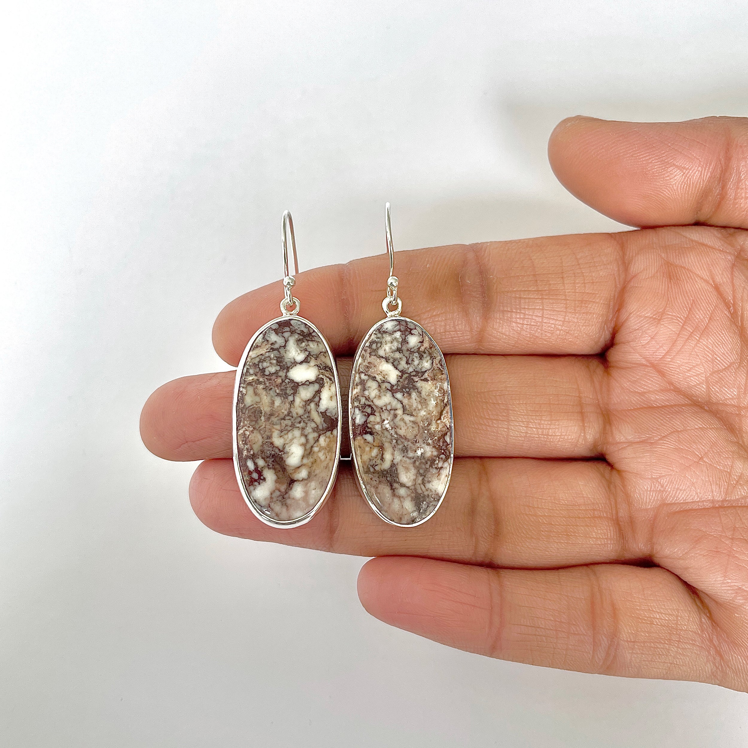 Wild Horse Jasper Earring-(WOJ-3-2)