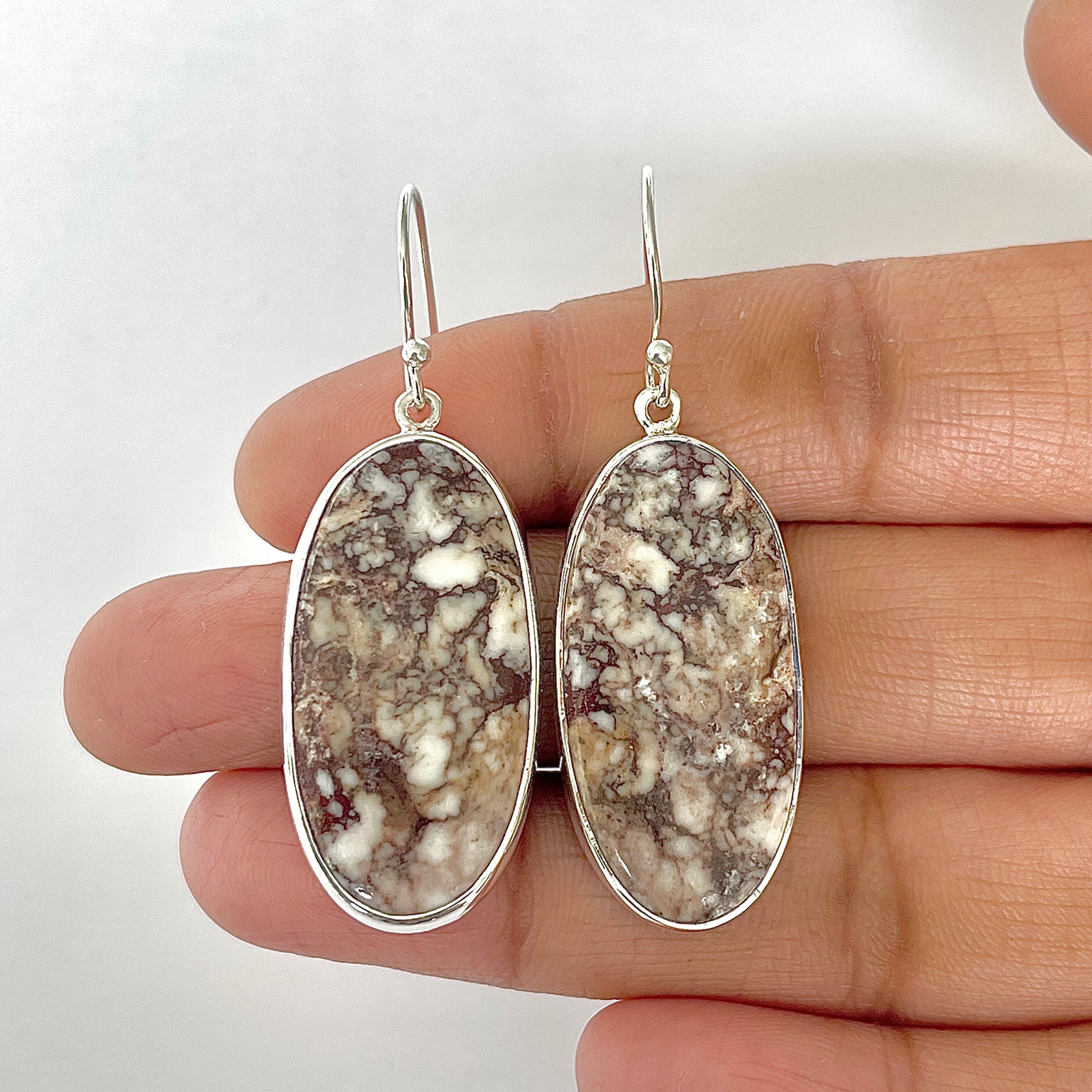 Wild Horse Jasper Earring-(WOJ-3-2)