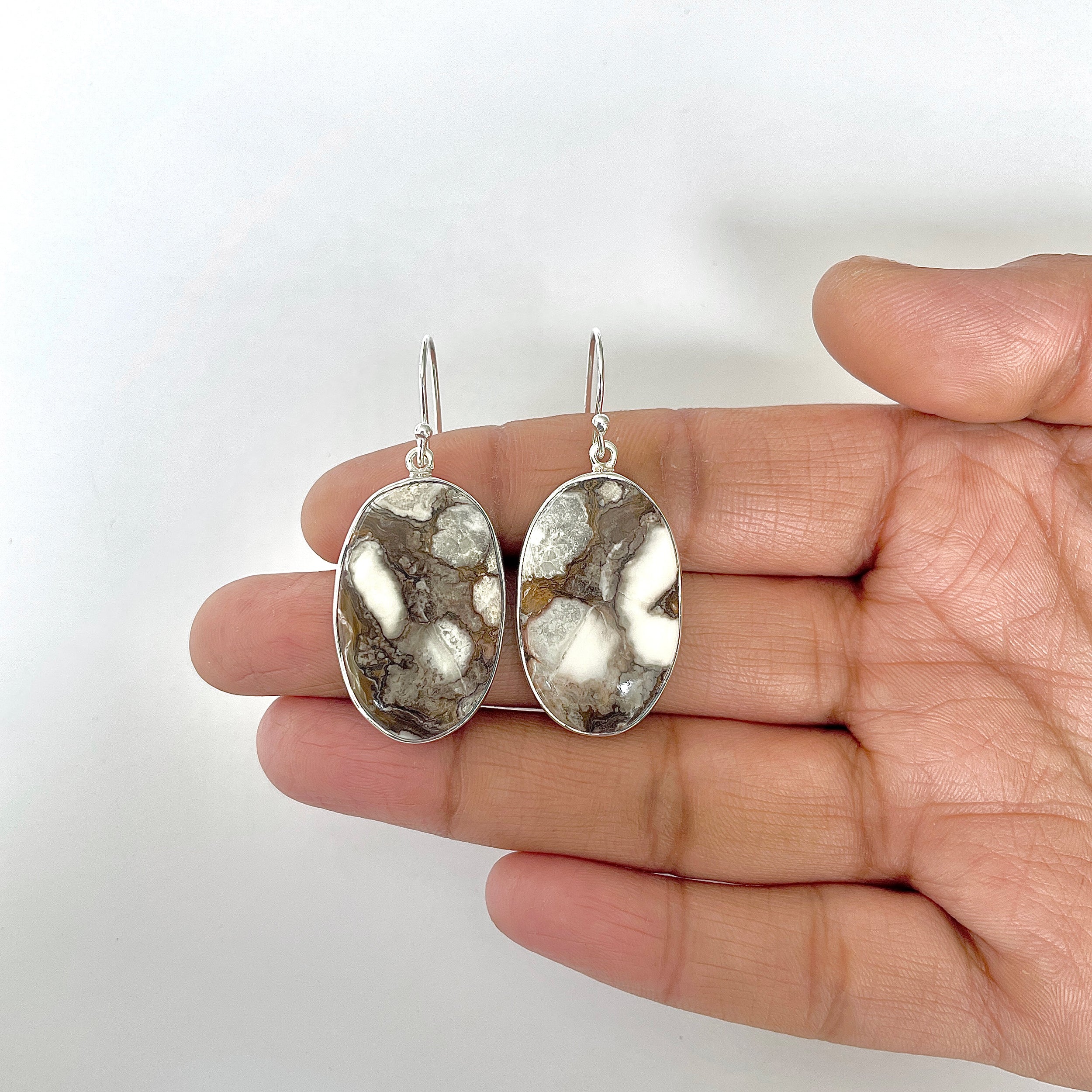 Wild Horse Jasper Earring-(WOJ-3-3)