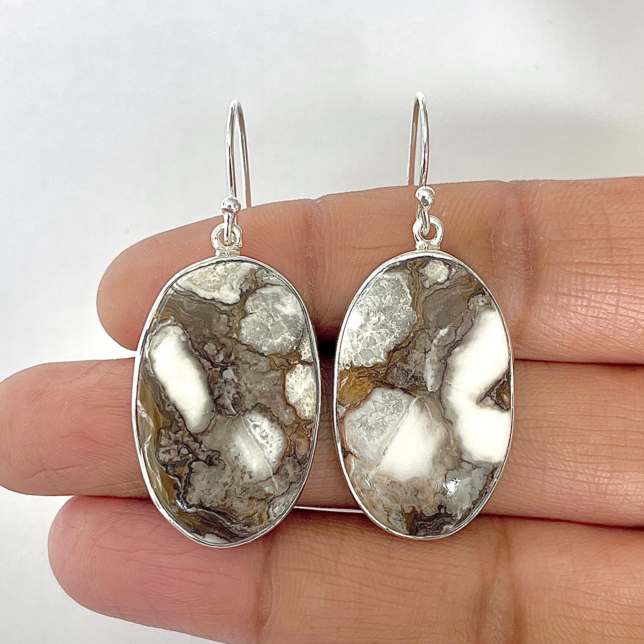Wild Horse Jasper Earring-(WOJ-3-3)